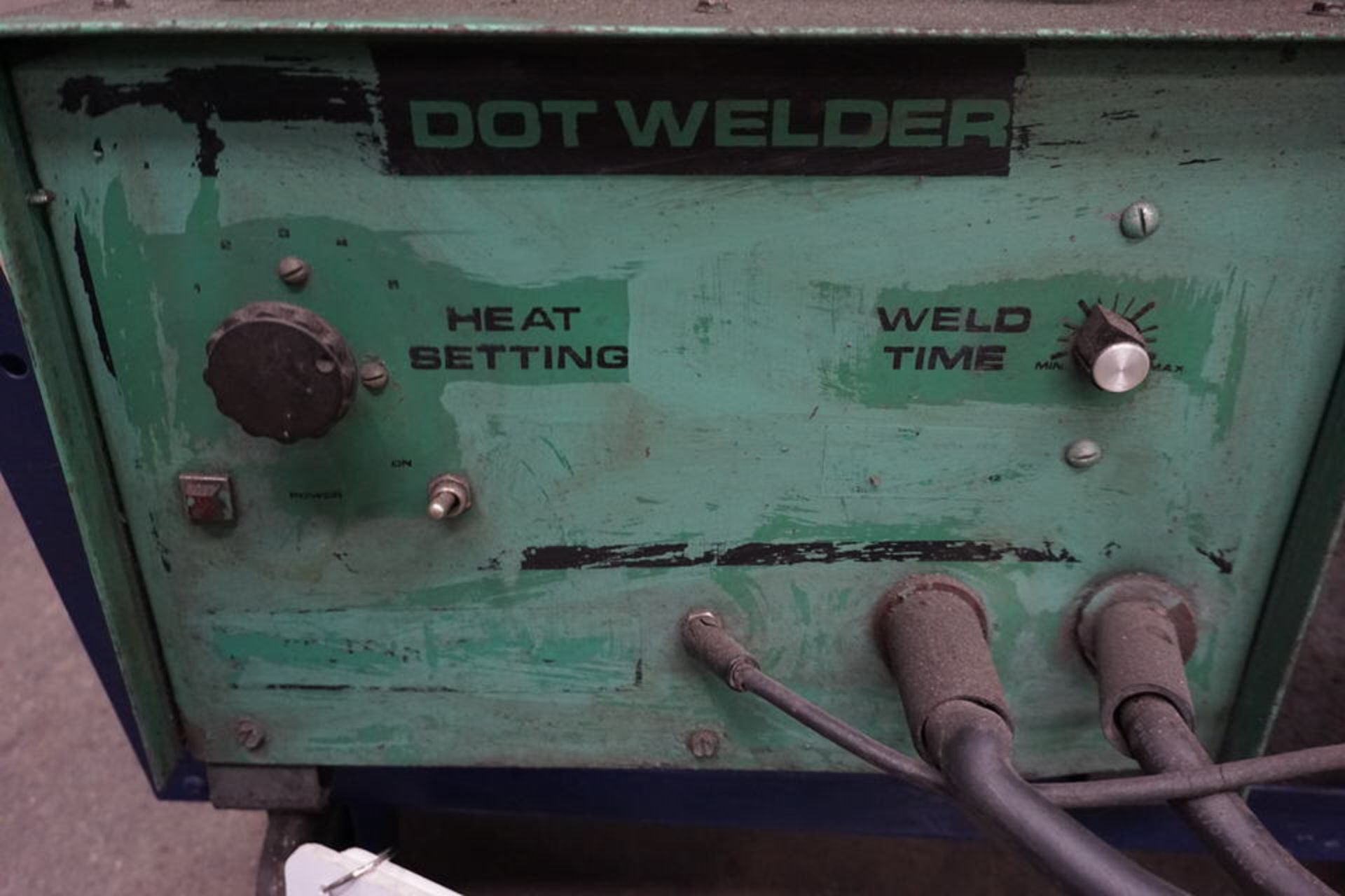 DOT WELDER W/ LEADS, ASSORT WELDING SUPPLIES - Image 2 of 2