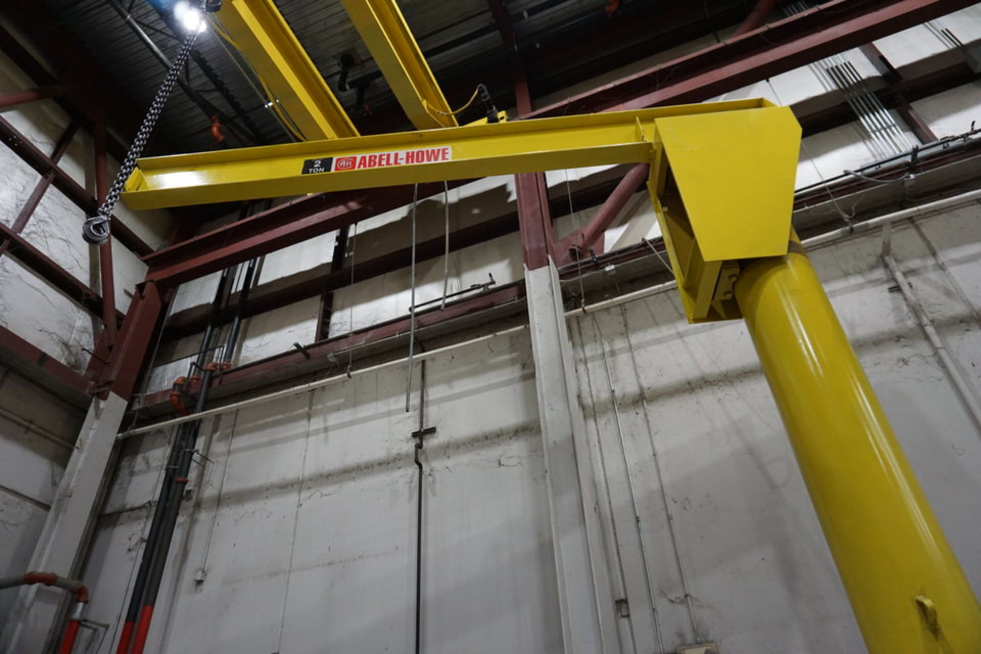 FLOOR MOUNT JIB CRANE, COLUMN APPROX 20" X 15' X 17' ARM NO HOIST - Image 3 of 3