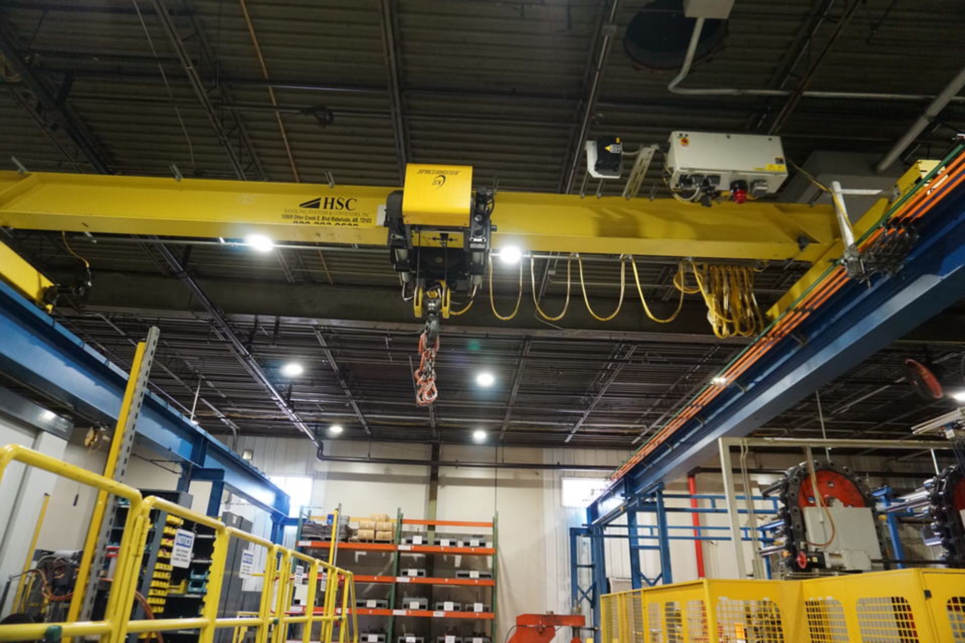 HSC COMPLETE SELF SUPPORTING BRIDGE CRANE SYSTEM, 28' X 55' X 18' HIGH W/ 7.5 TON ELEC HOIST - Image 3 of 4