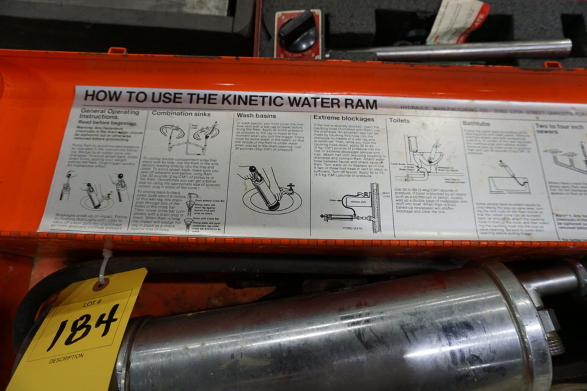 KINETIC WATER RAM, ASSORT TOOLS - Image 2 of 2