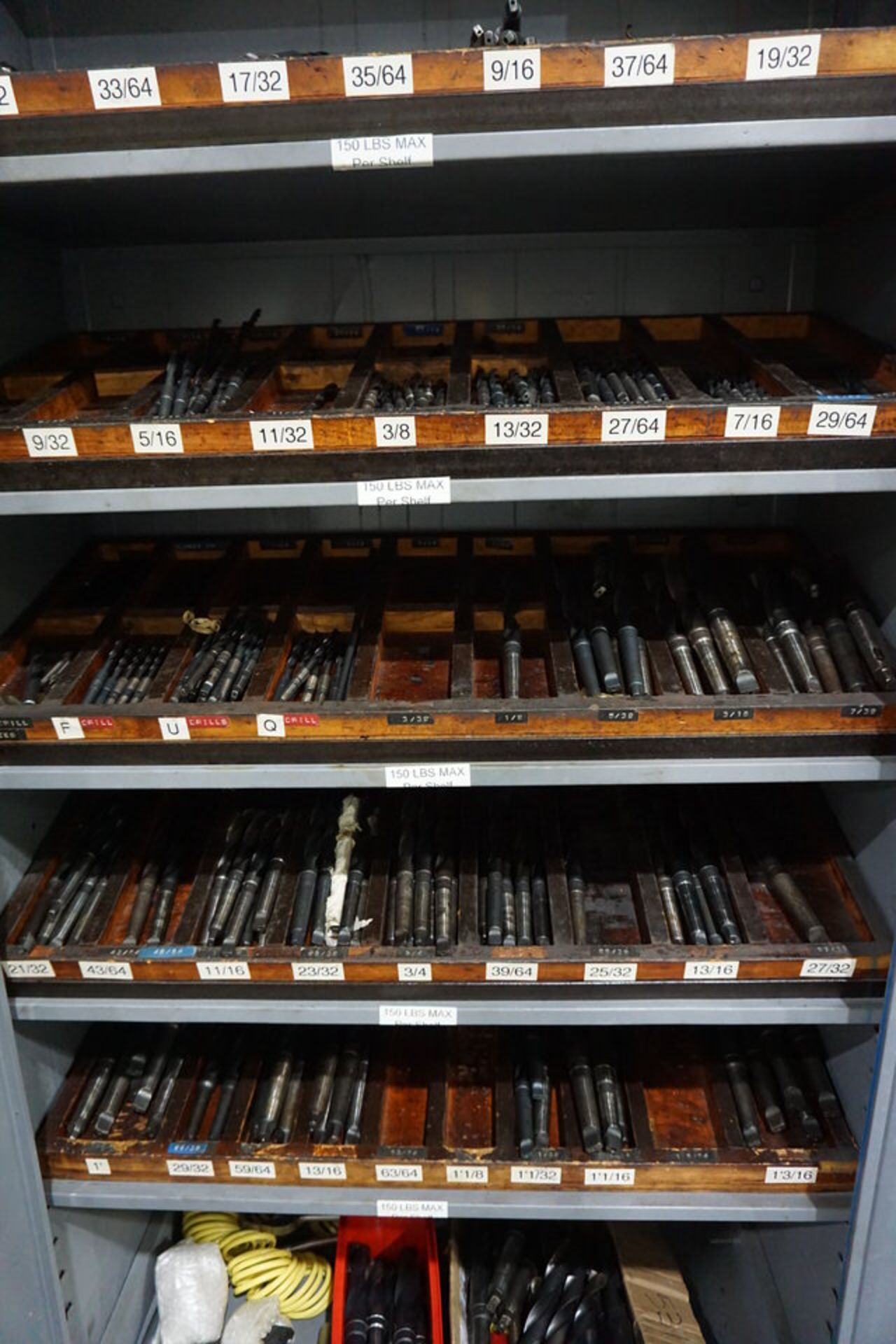 (2) STORAGE CABINETS W/ CONT, END MILLS, DRILLS - Image 2 of 6