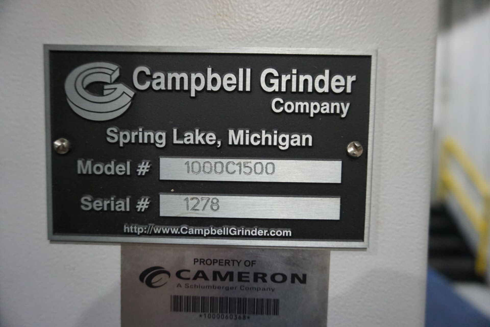 2016 CAMPBELL 1000C1500 SERIES CNC GRINDER - Image 7 of 8