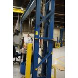 COMPLETE SELF SUPPORTING 5 TON BRIDGE CRANE SYSTEM , APPROX 25' X 35' X 14' TALL W/ WIRELESS REMOTE