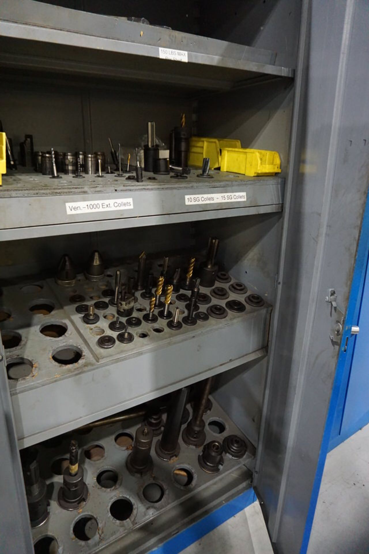 (2) STORAGE CABINETS W/ CONT, END MILLS, DRILLS - Image 4 of 6