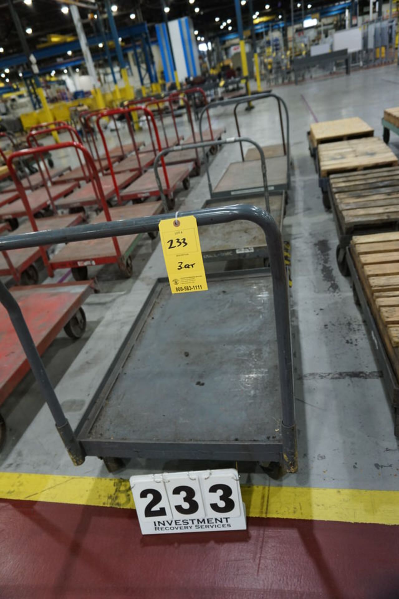 (3) ASSORT METAL PLATFORM CARTS