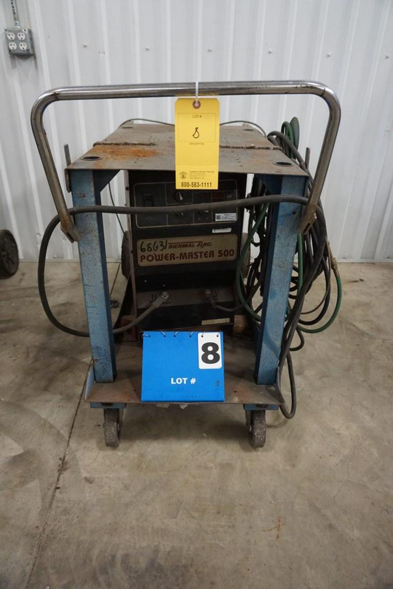 CART MOUNTED THERMAL ARC POWER MASTER 500