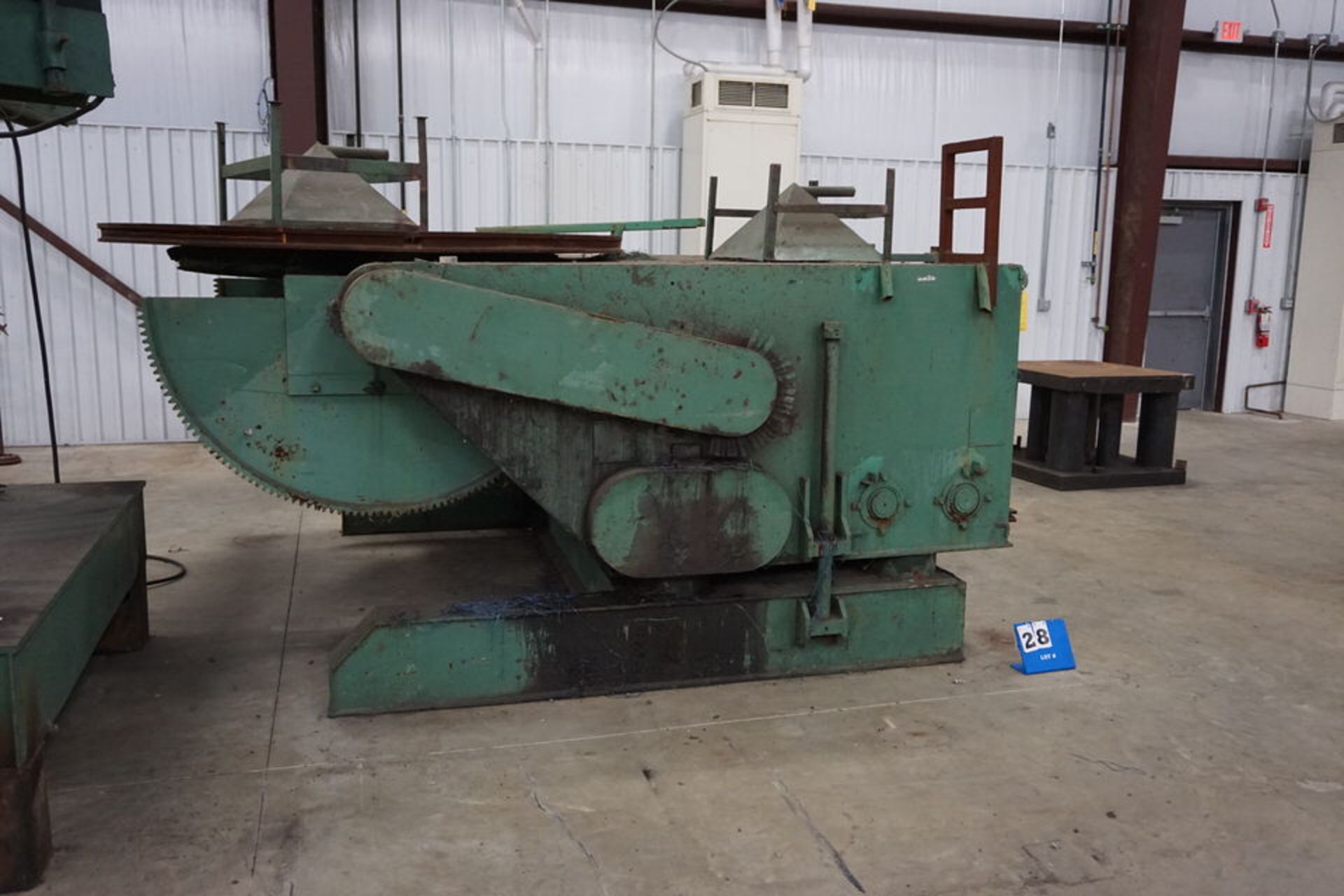 ARONSON GE500 WELDING POSITIONER, 50,000 LB CAP W/ POWER TILT, POWER TURN