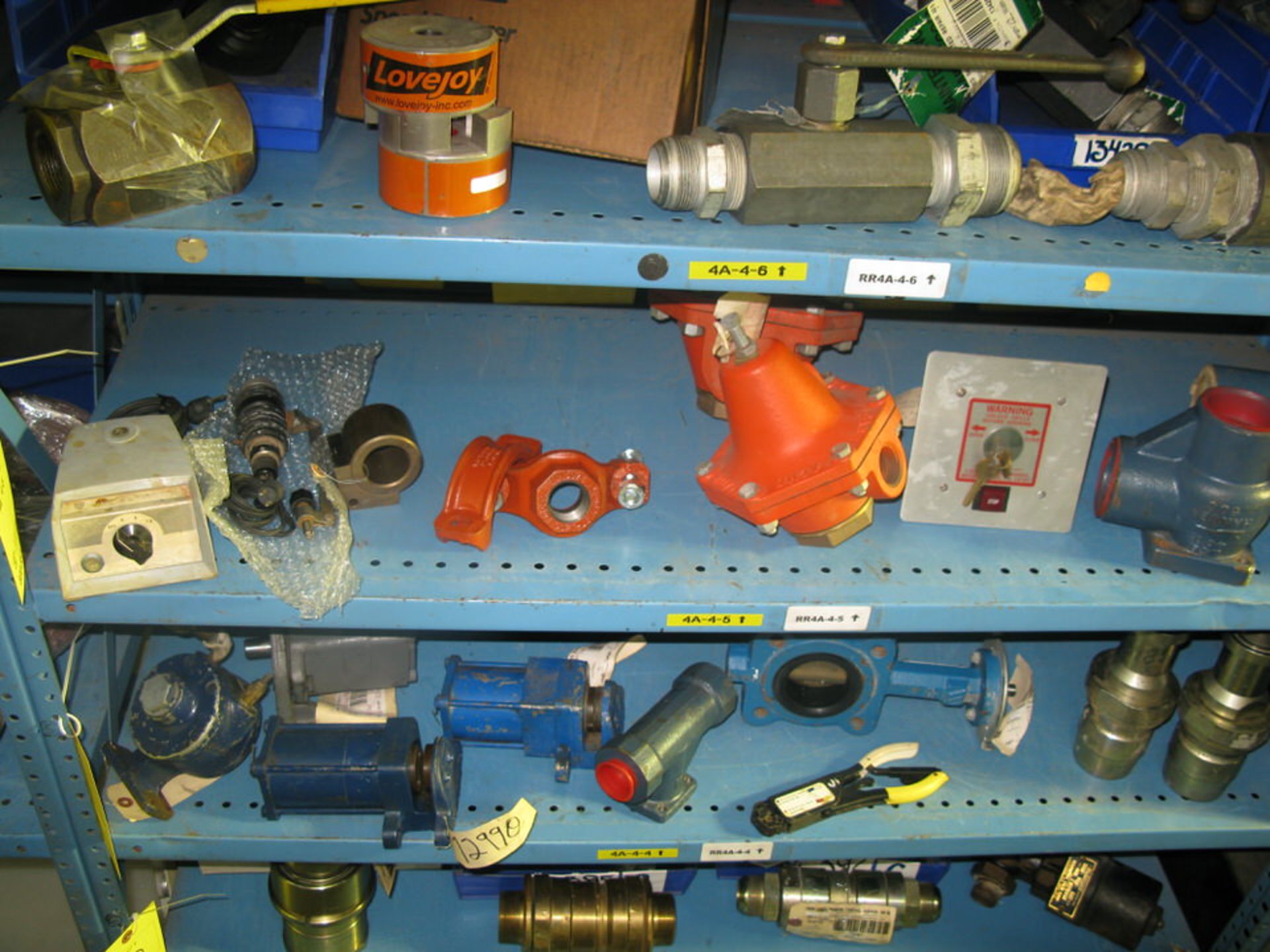 Hydraulic valves, couplings and various items