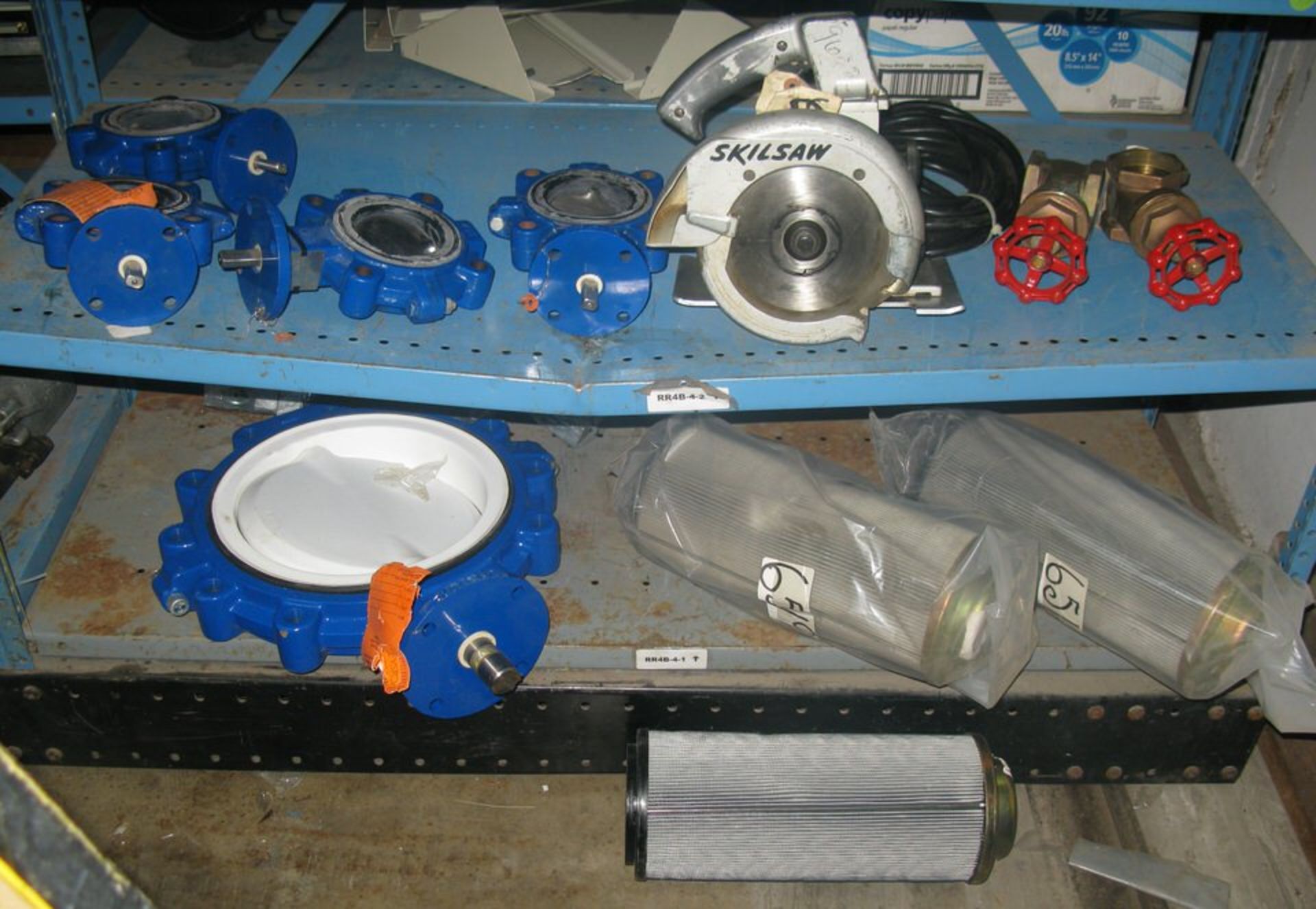 Butterfly valve, metal mesh filters, electric skill saw and shut-off valves