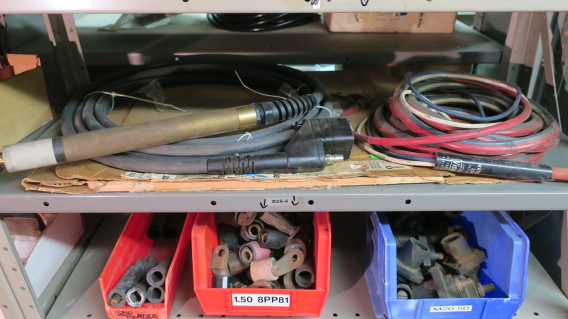 LOT of ARC Torches & Connectors + Gray 7-Shelf Storage Unit - Image 2 of 3