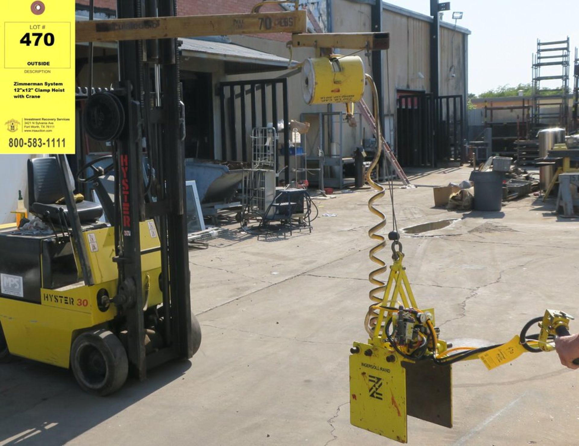 Zimmerman System 12"x12" Clamp Hoist with Crane