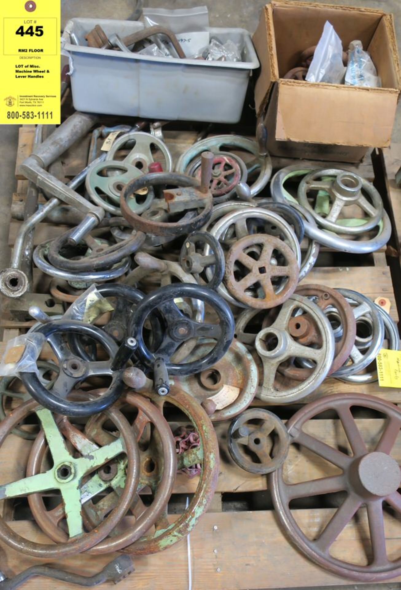 LOT of Misc. Machine Wheel & Lever Handles