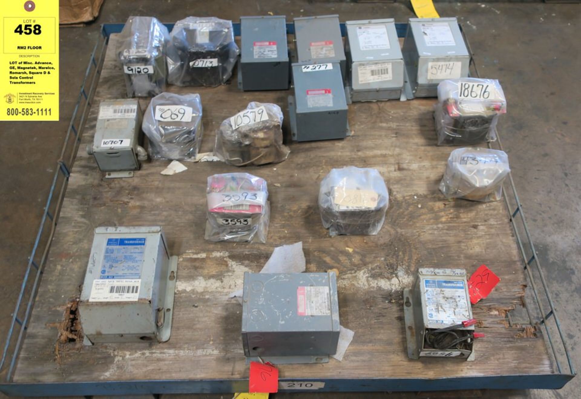 LOT of Misc. Advance, GE, Magnetek, Marelco, Romarsh, Square D & Sola Control Transformers