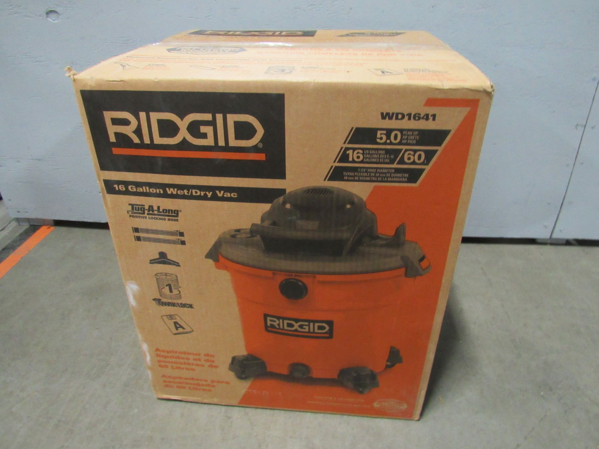 Ridgid 16 gallon Wet/Dry Shop Vac, NEW still in box