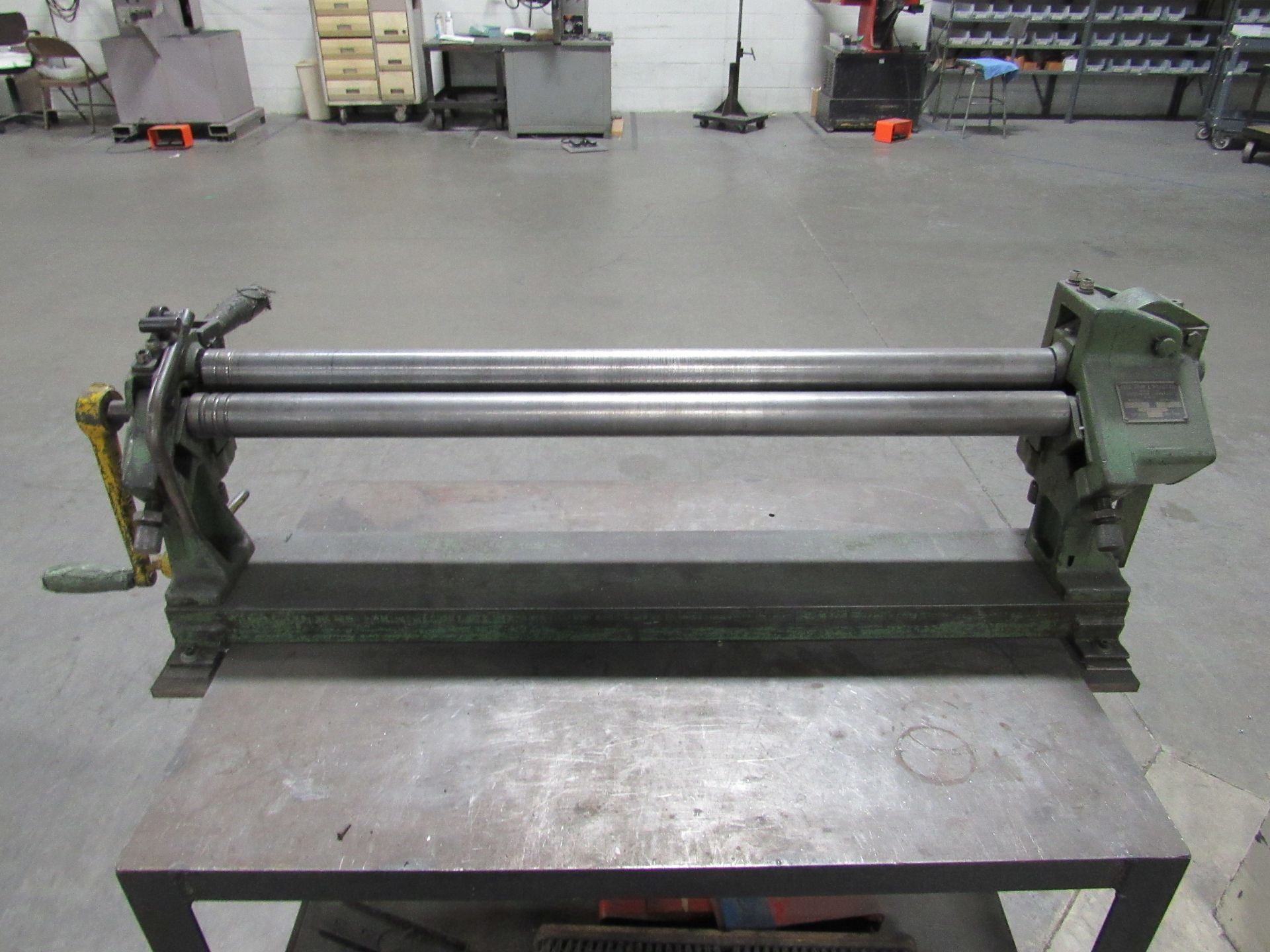 Peck, Stowe and Wilcox Model 381-D 3-Roll Manual Plate Rolling Machine