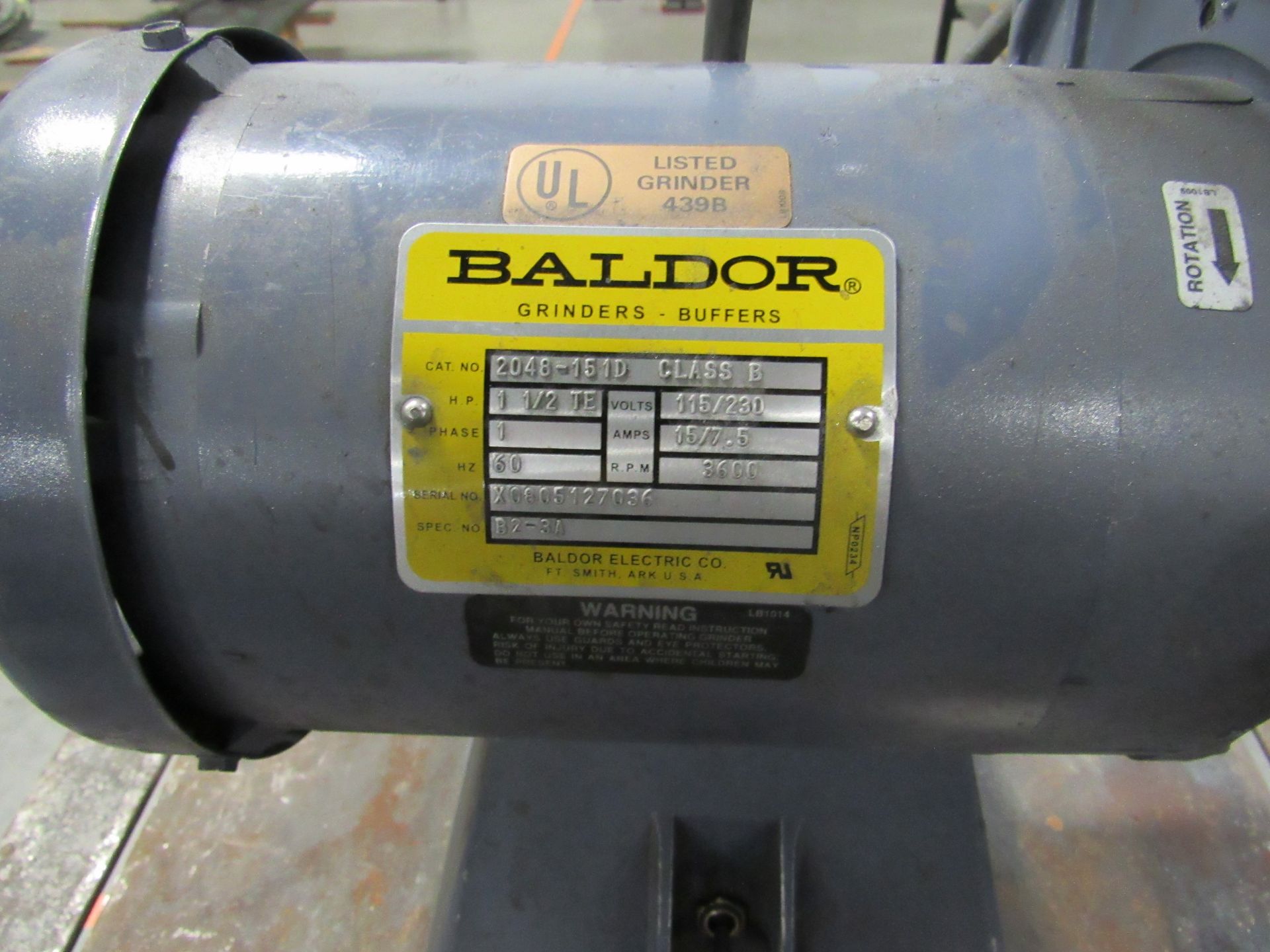 Baldor Belt Grinder - Image 2 of 3