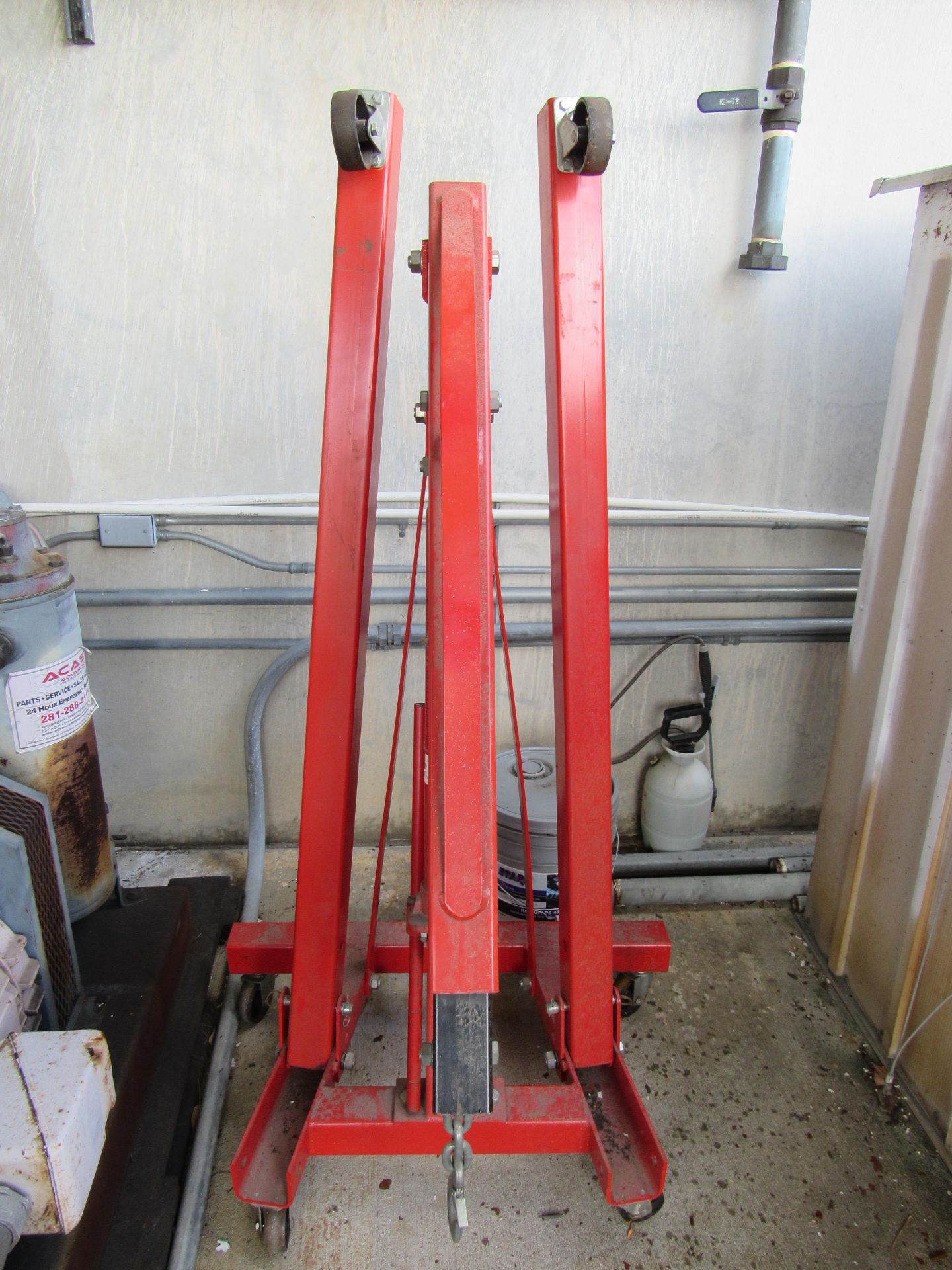 2 Ton Hydraulic Engine Hoist on Casters - Image 5 of 6