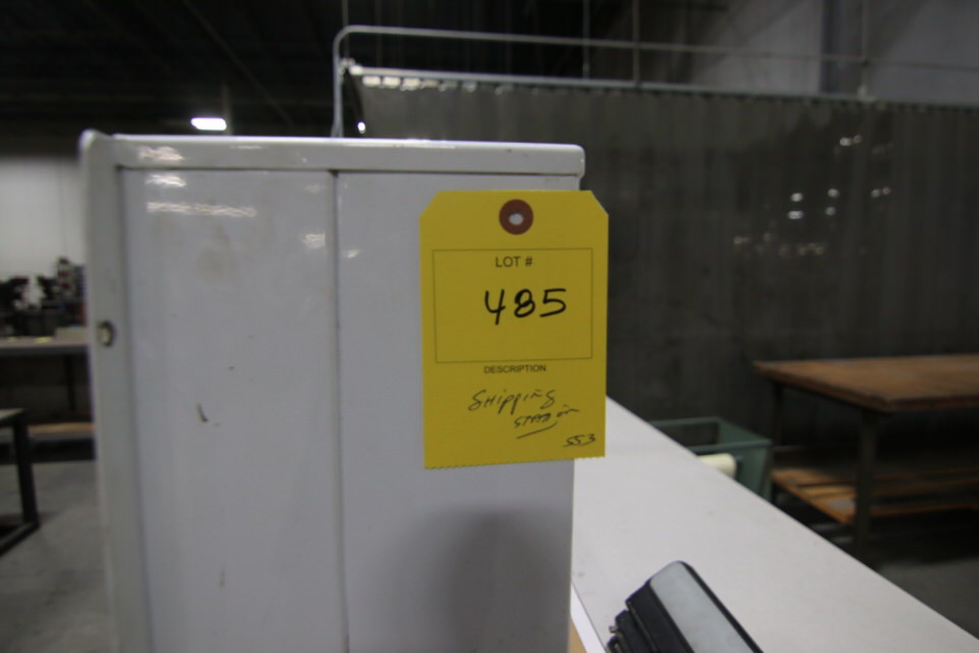 Shipping Station: (1) Work Stations with Paper Dispenser, (1) Station with backstop and electric ho - Image 4 of 6