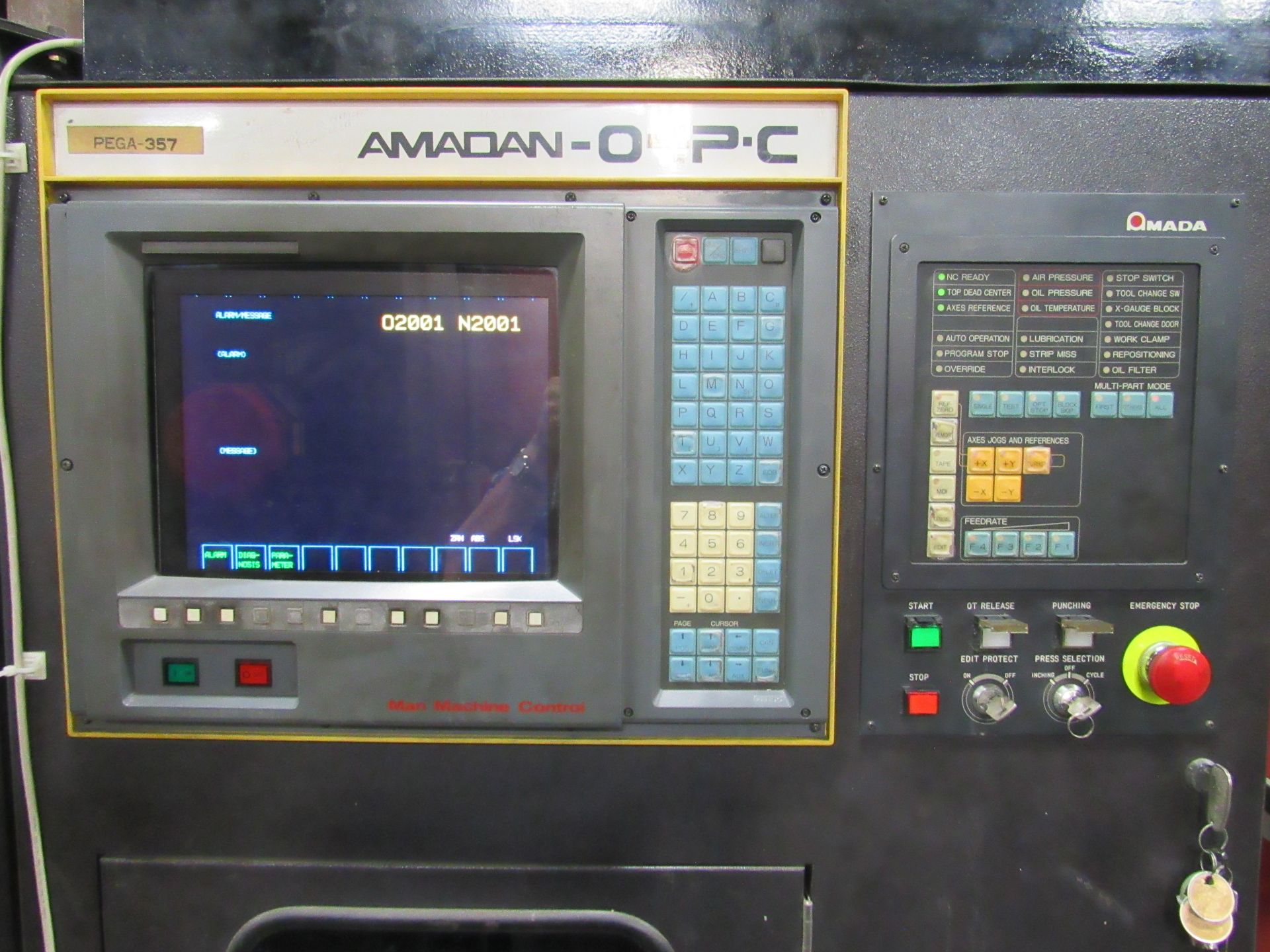 33 Ton Amada Pega 357 CNC Turret Punch with Amada MP1224NFP Automated Sheet Loader / Unloader - Image 8 of 16