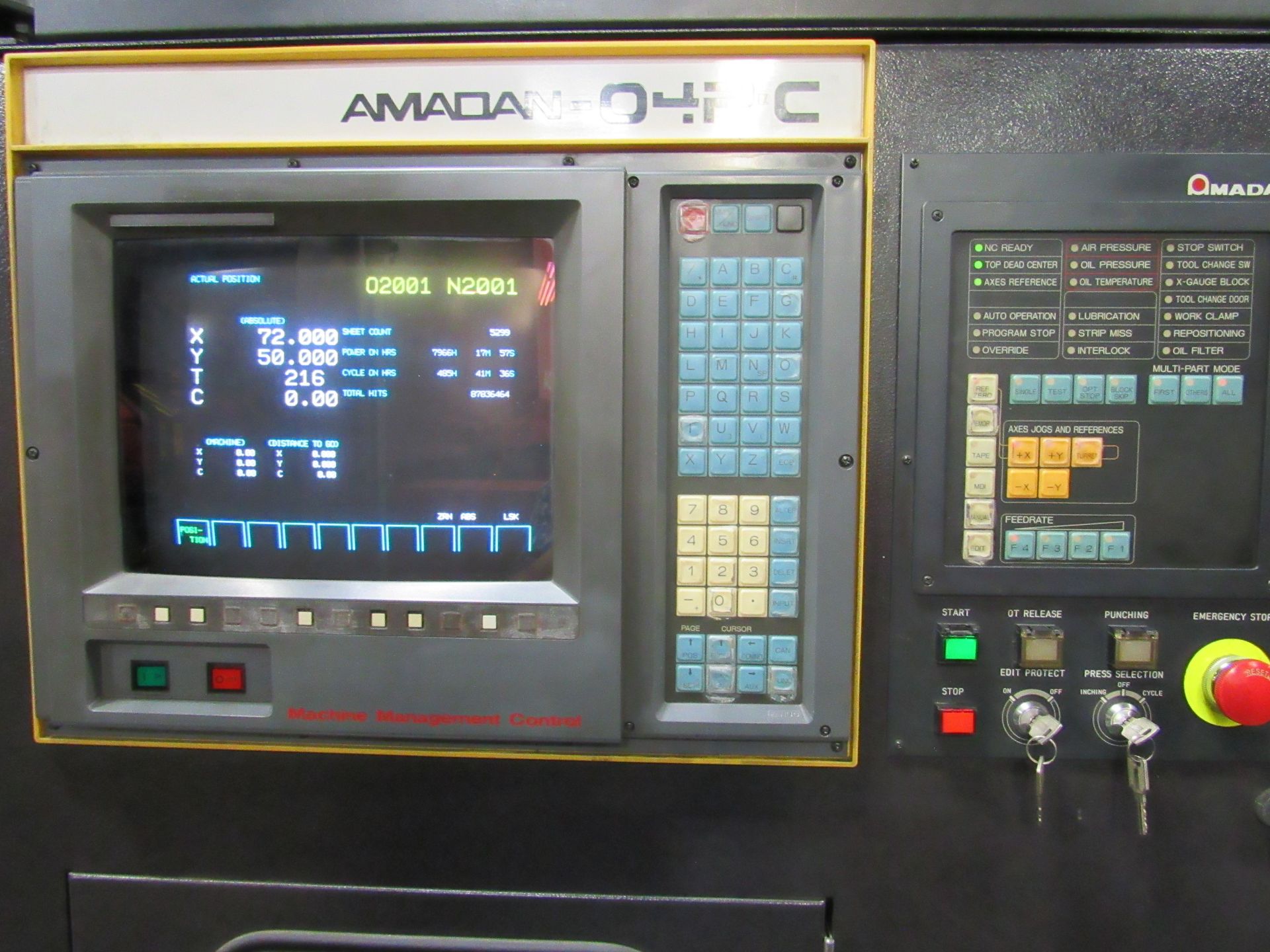 33 Ton Amada Pega 357 CNC Turret Punch with Amada MP1224NFS Automated Sheet Loader / Unloader - Image 8 of 14