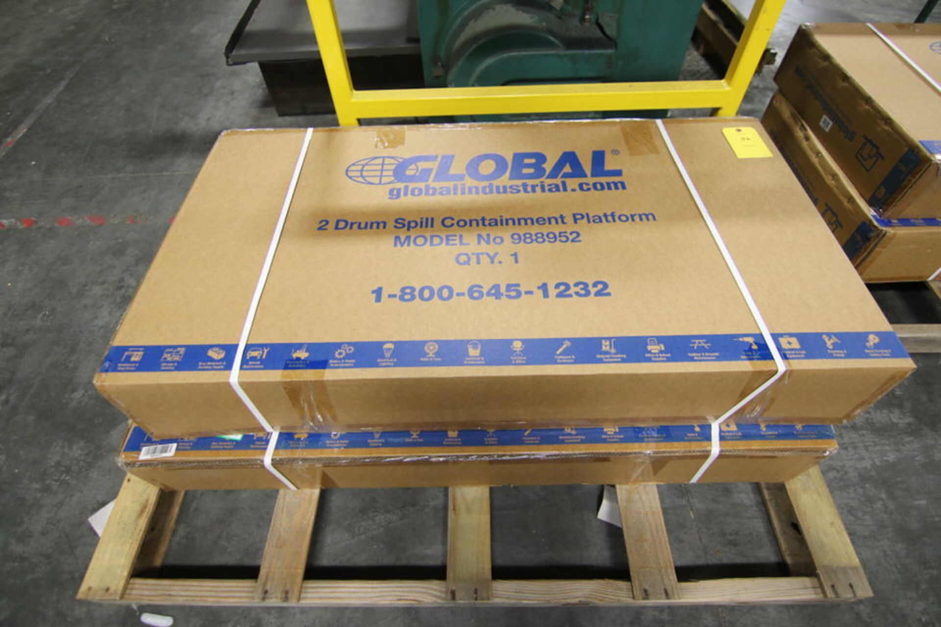 Lot of 2: NEW 2 Drum Spill Containment Platform Model 988952, Global Ind.