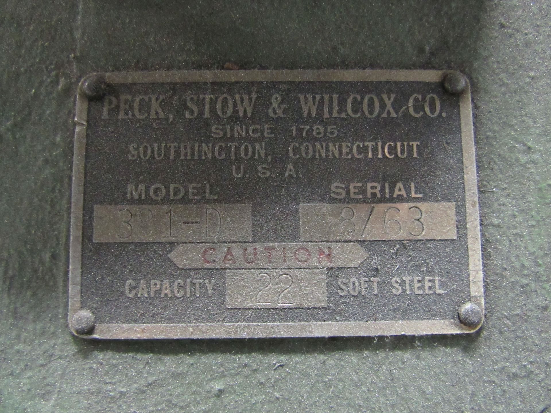 Peck, Stowe and Wilcox Model 381-D 3-Roll Manual Plate Rolling Machine - Image 8 of 8