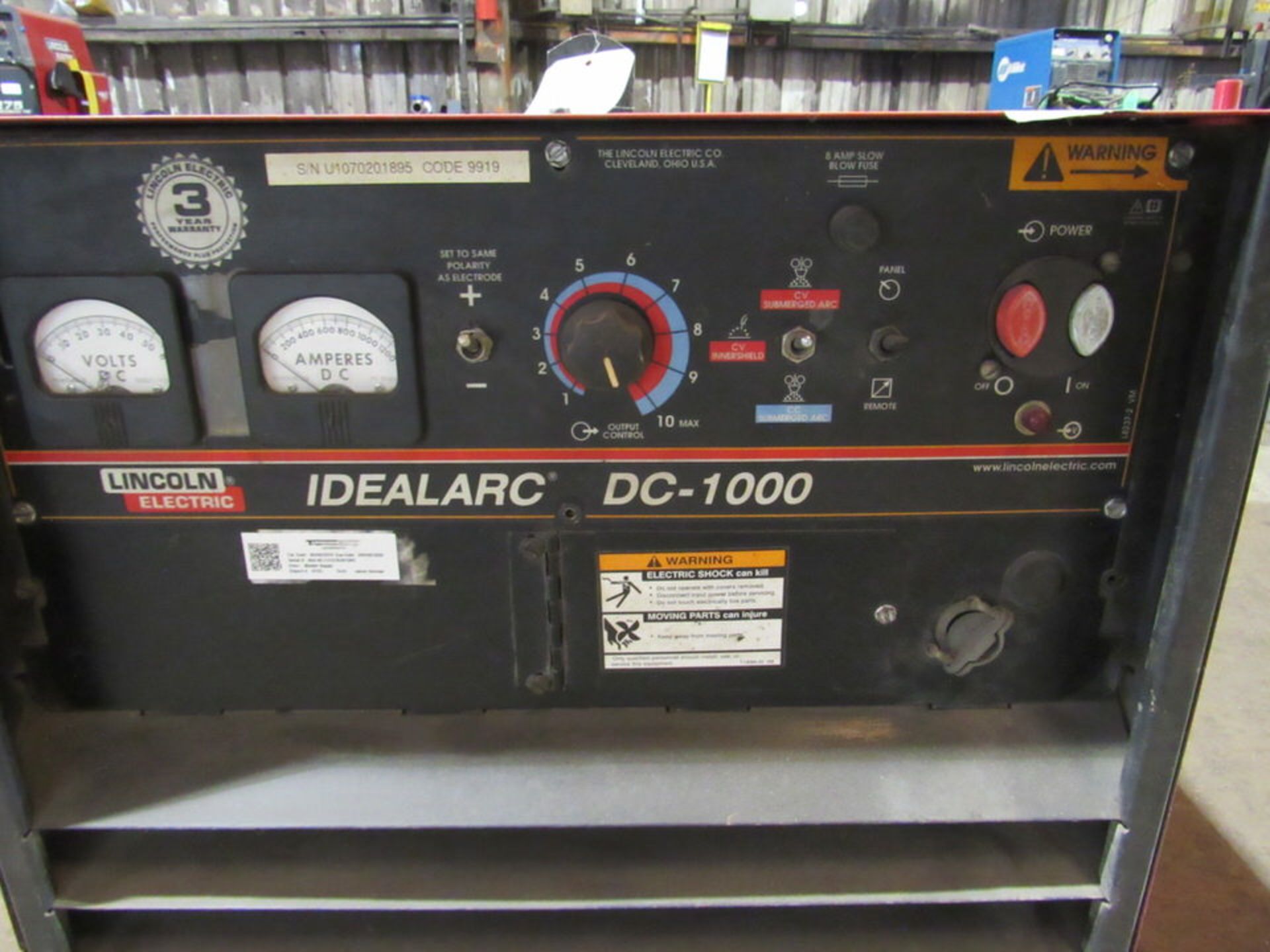 Lincoln Idealarc DC-1000 Welding Power Source - Image 4 of 6