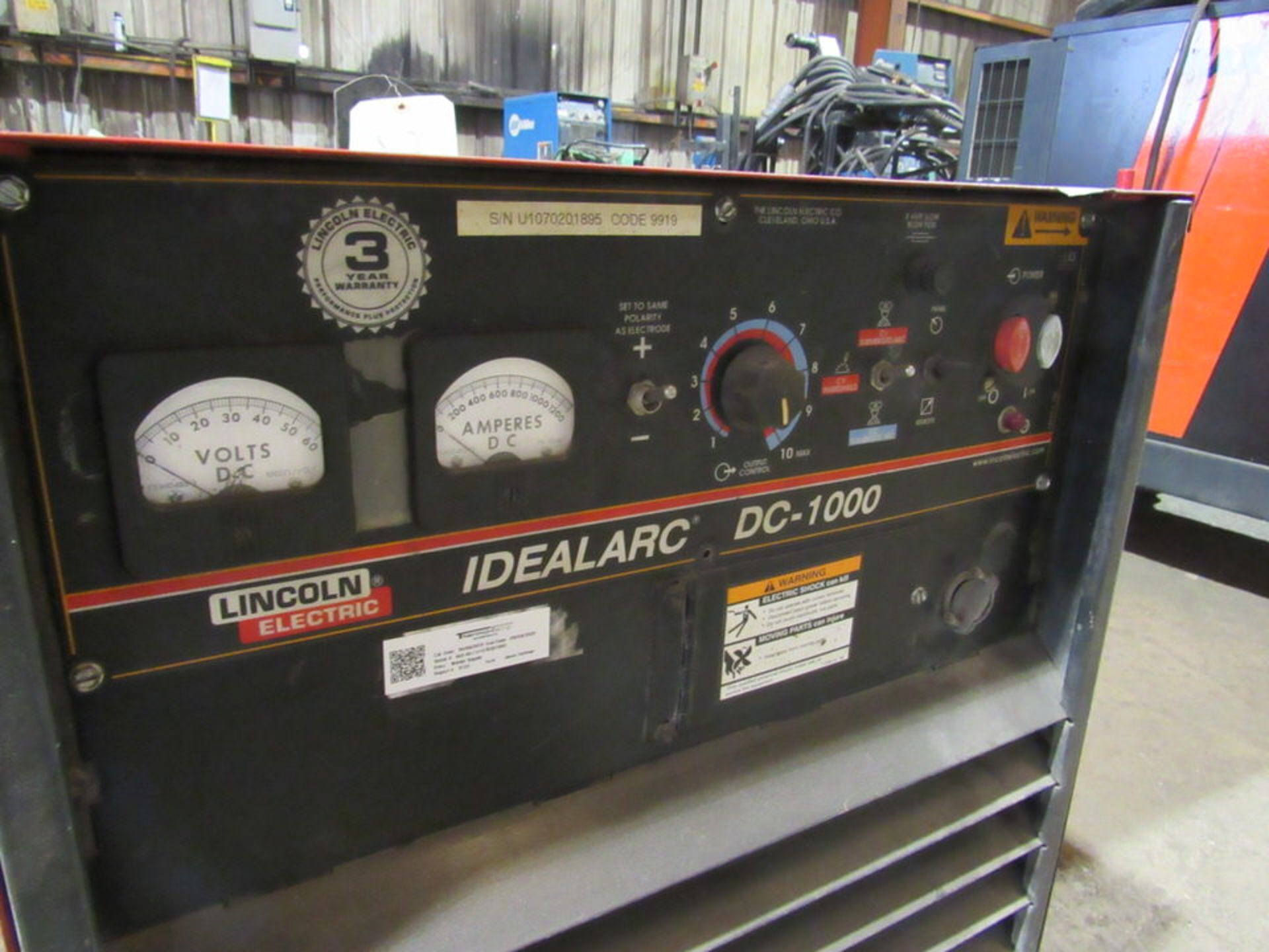 Lincoln Idealarc DC-1000 Welding Power Source - Image 5 of 6