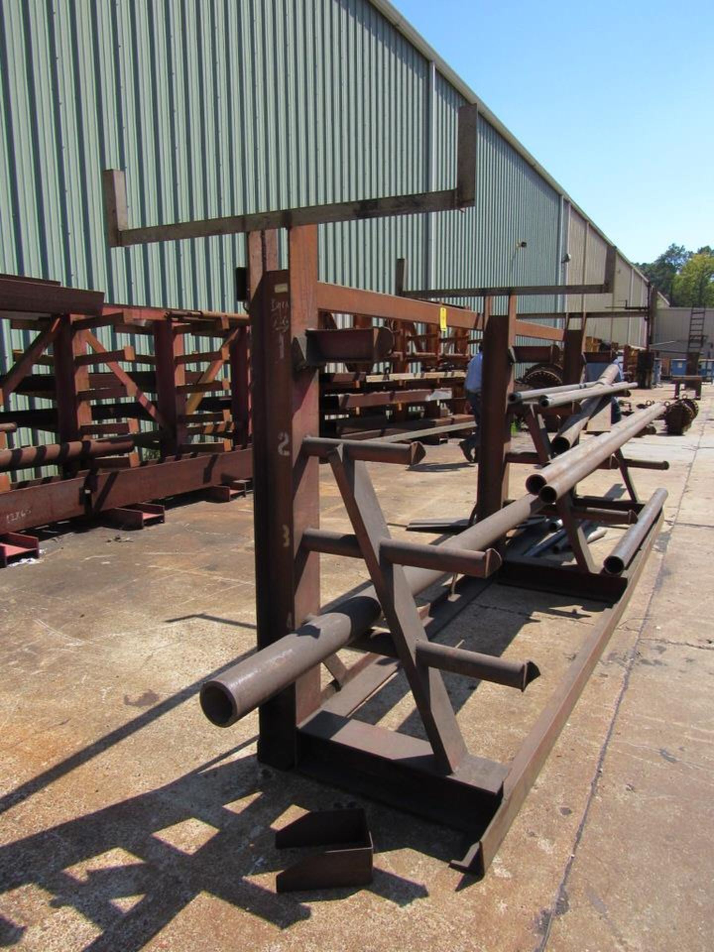 Cantilever 4 Tier Single Side Pipe Rack - Image 3 of 4