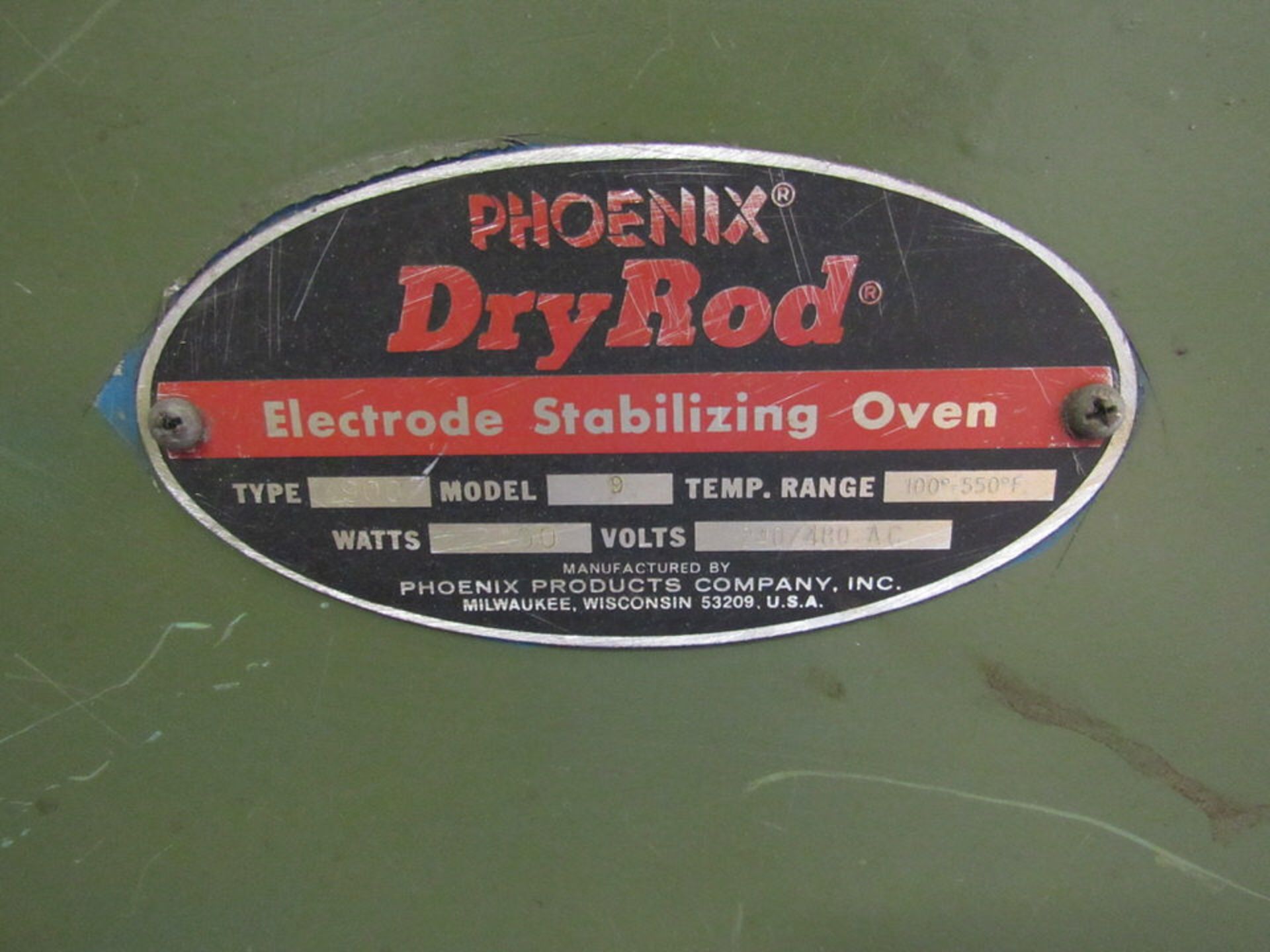 Phoenix Electrode Stabilizing Oven Model 9 Dry Rod Oven - Image 2 of 4