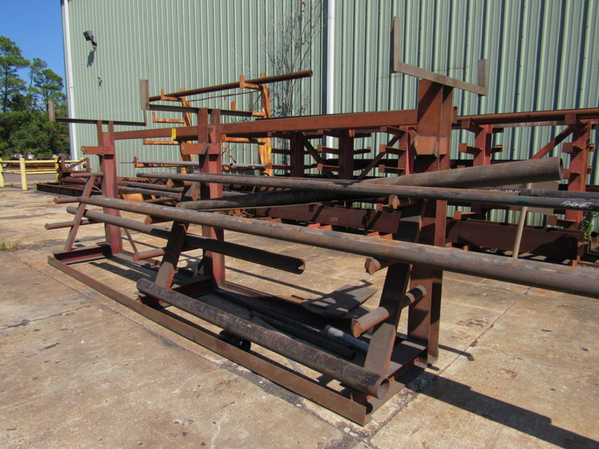 Cantilever 4 Tier Single Side Pipe Rack