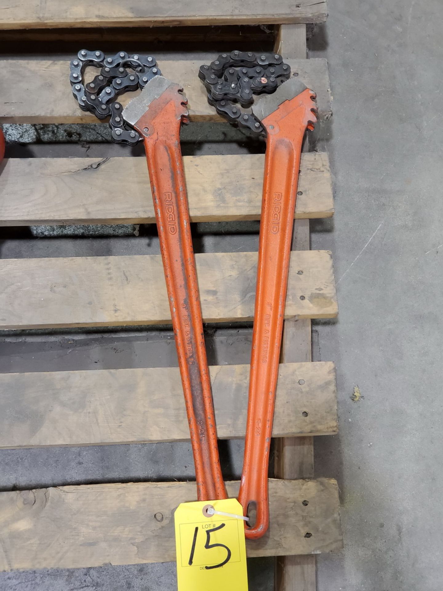 Ridgid (2) 3" Chain Wrenches