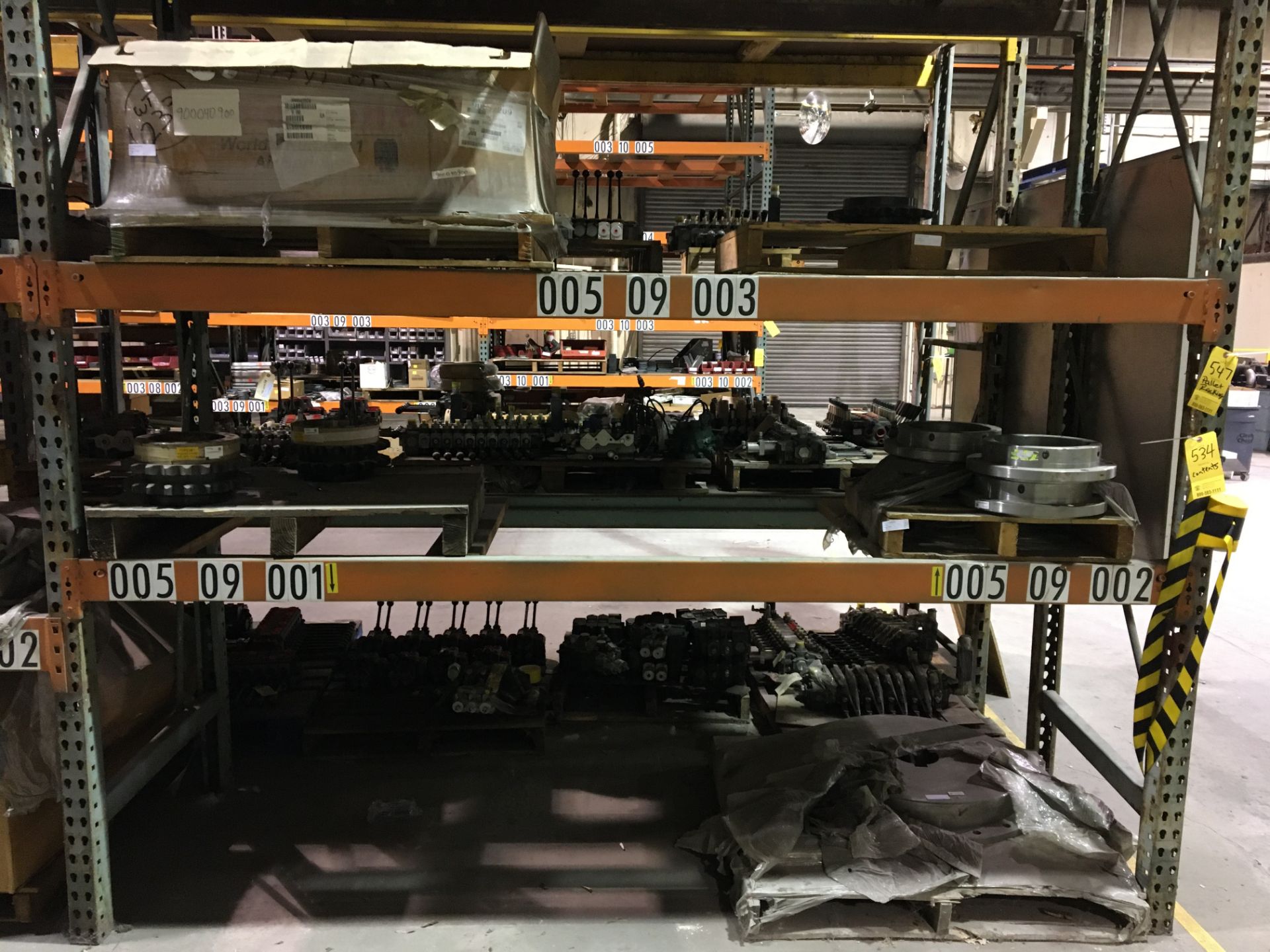 (2) Sections Of Pallet Racking (6) 16' Uprights, (48) 8' Crossbeams; (Contents Excluded)