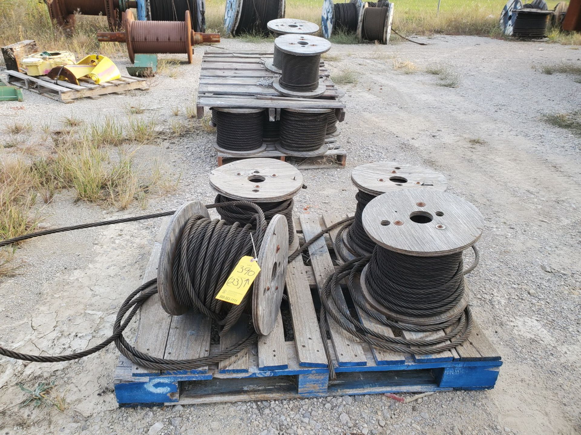 (23) Wire Line Spools (Size Range): 1/2"-1-1/8"