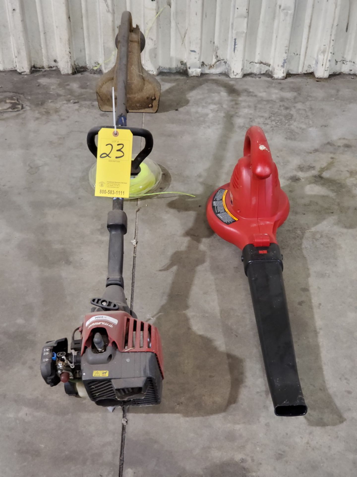 Murray 16" 2-Cycle Curved Shaft Gas String Weed Eater 25CC; W/ .080 ...