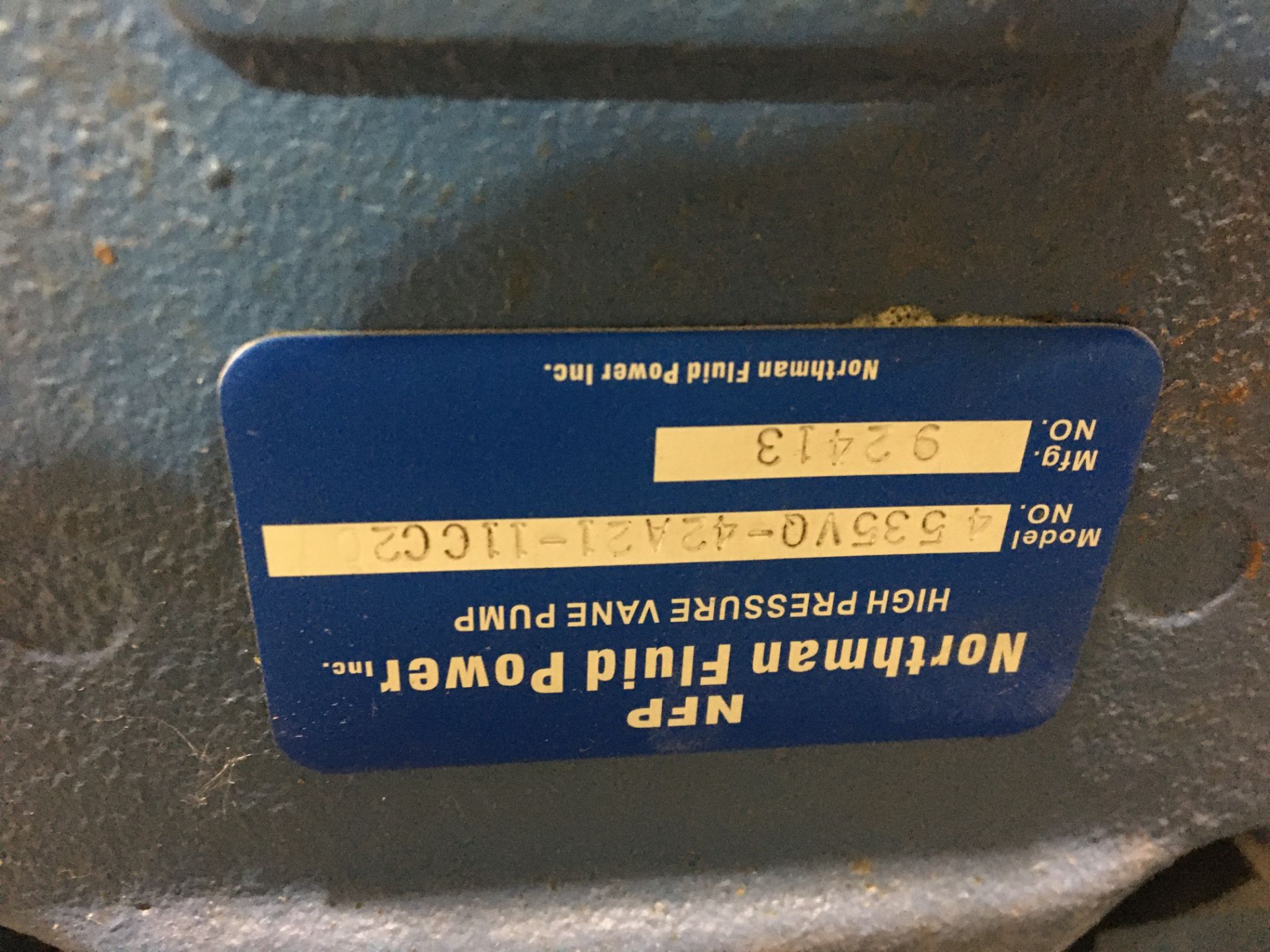 (4) Assorted Pumps (3) Hydraulic Pumps; (1) Acid Single Lube Pump - Image 3 of 3