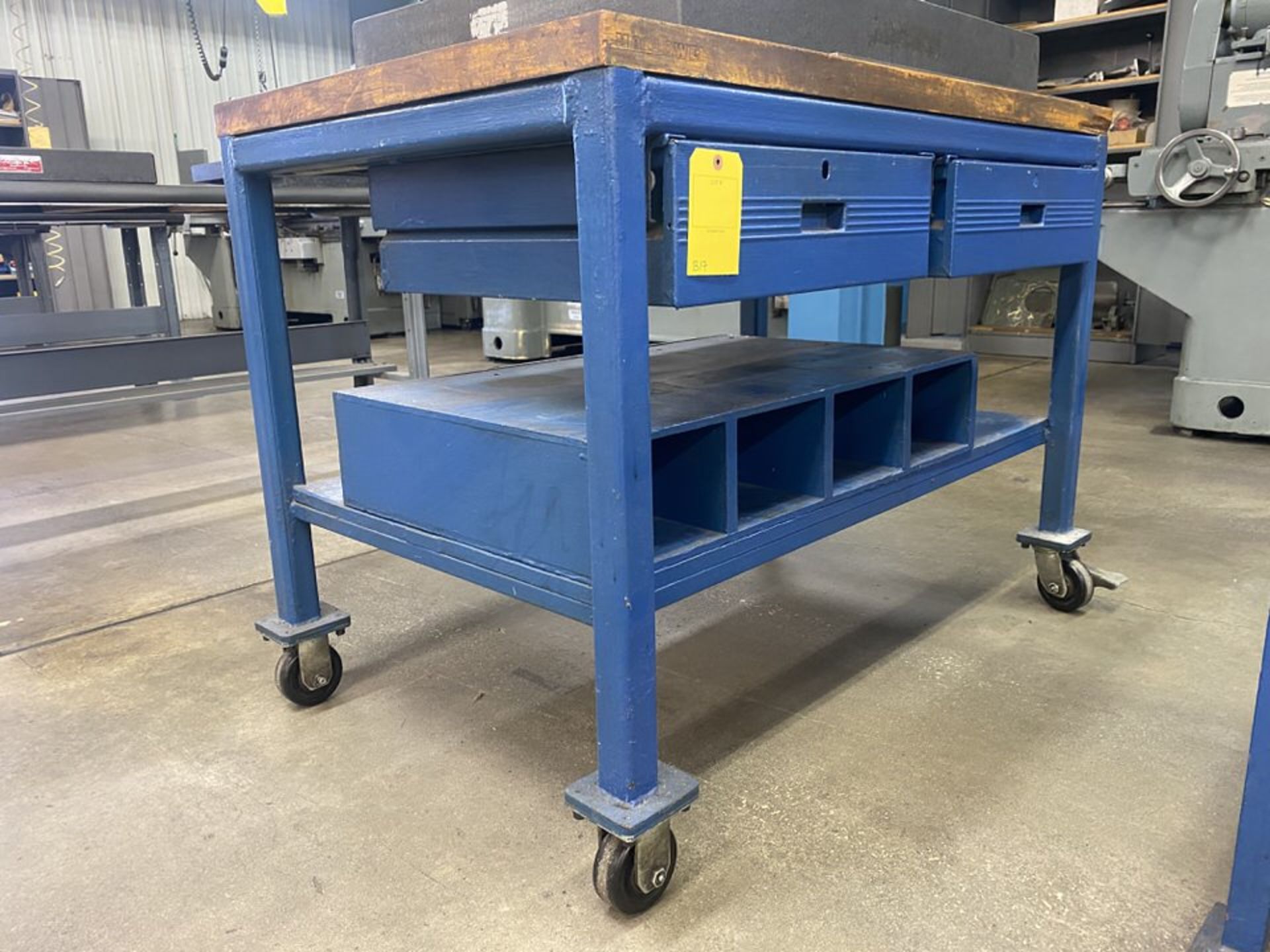 48" x 30" Rolling Shop Table with 2 Drawers