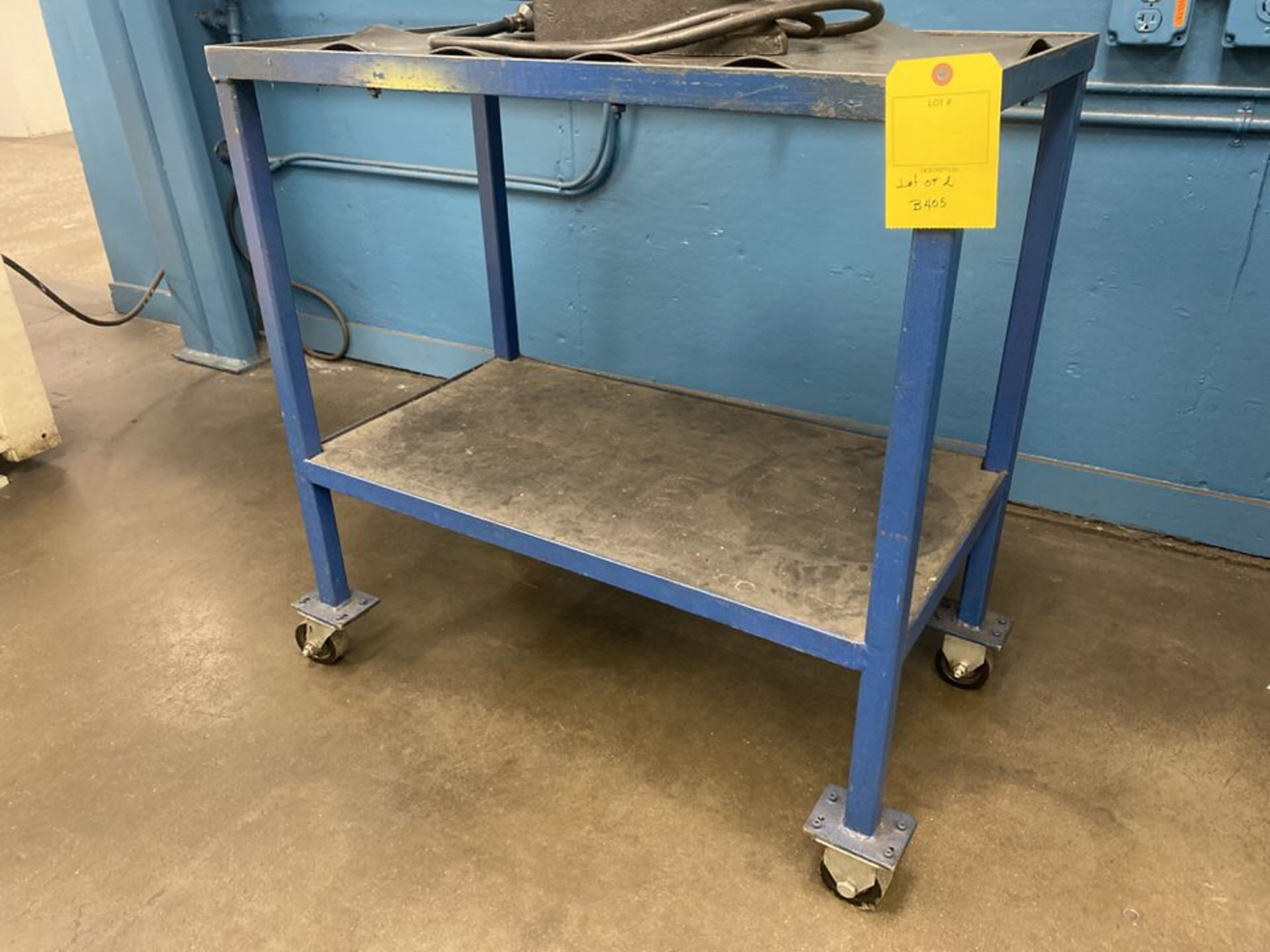 Lot of 2 Rolling Shop Carts