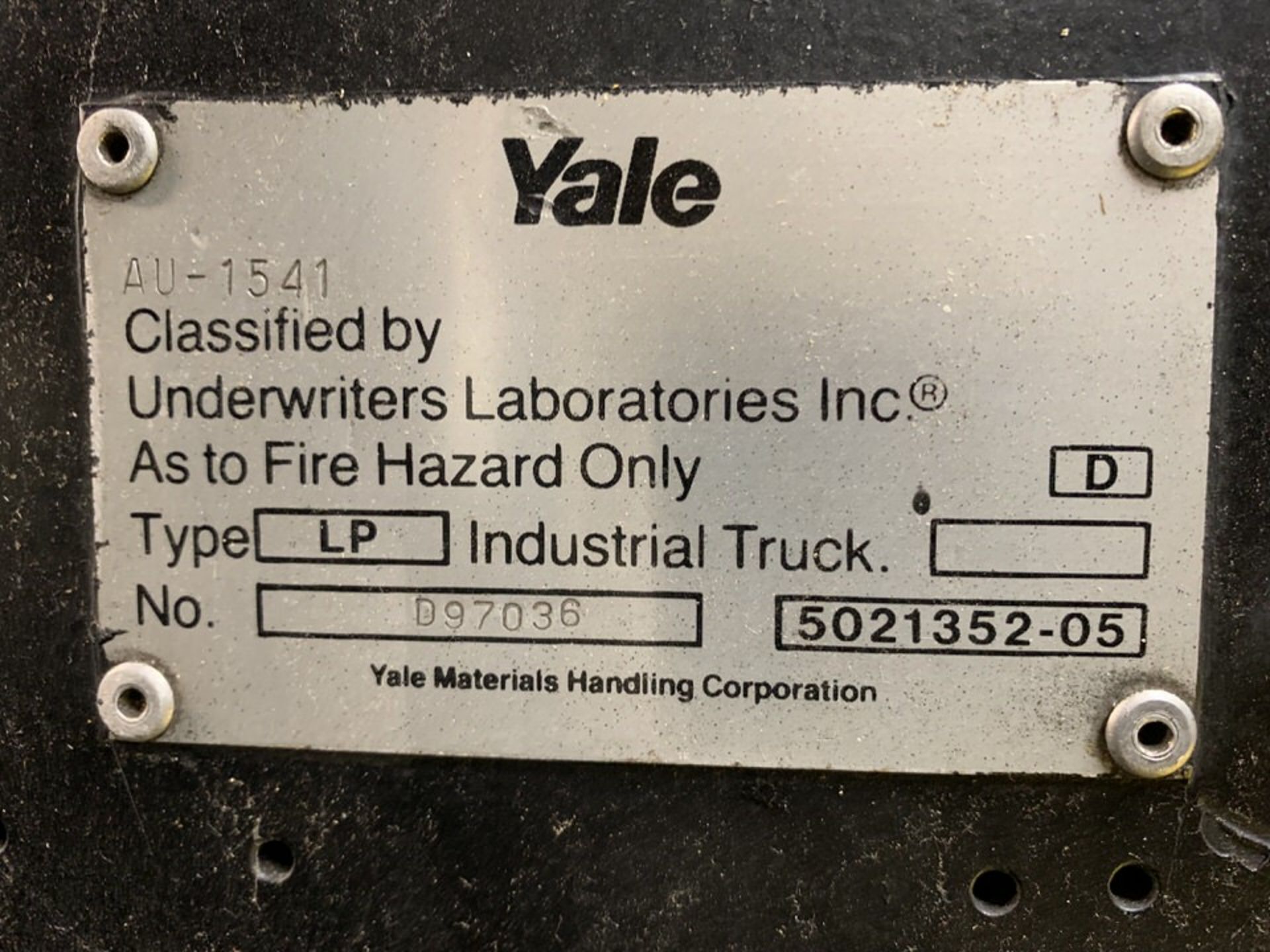 10,000 Lb. Yale Model GLC100MGNGBV085 LP Forklift - Image 2 of 6