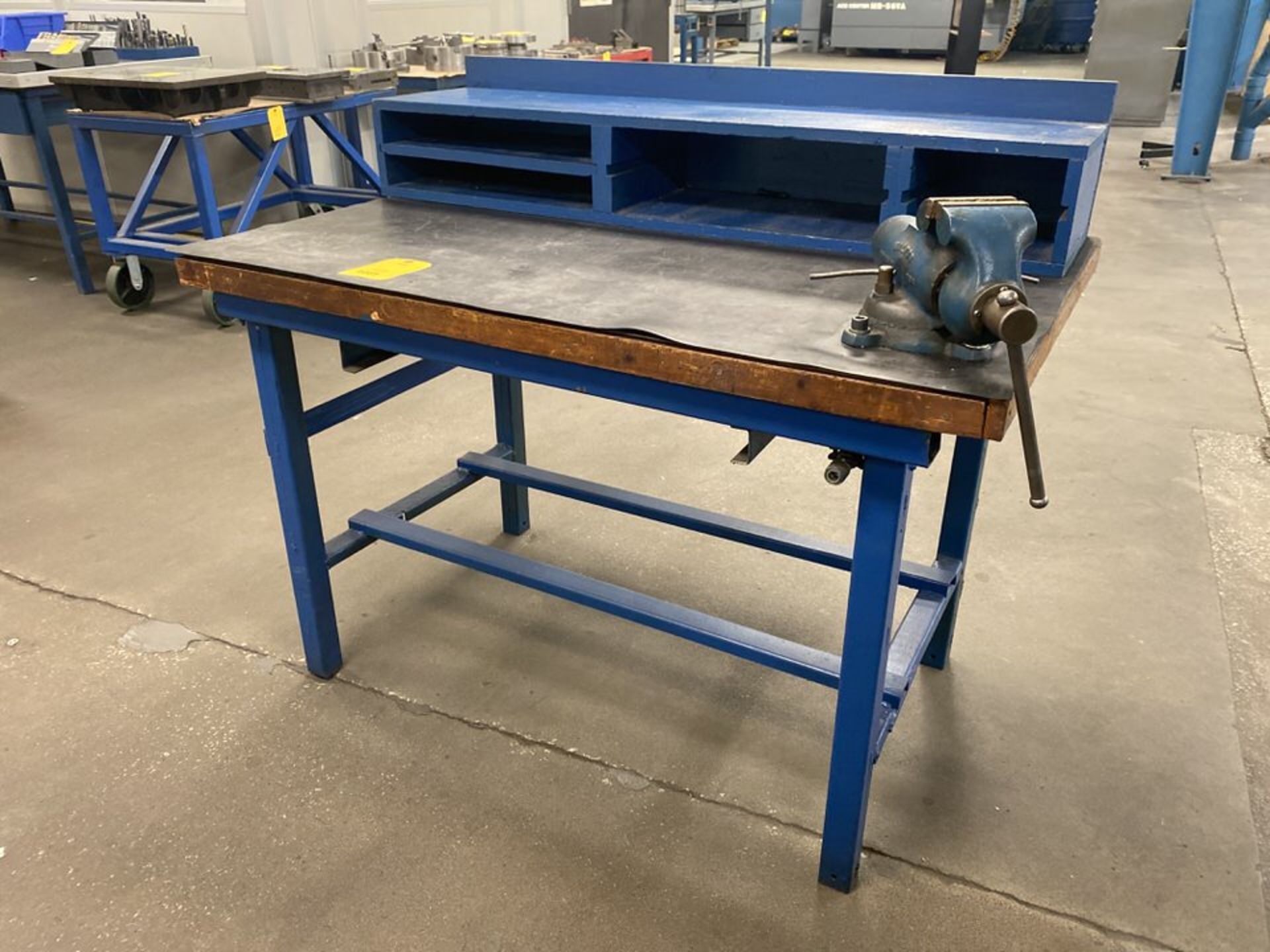 50" x 32" Metal Shop Table with Wilton Vise