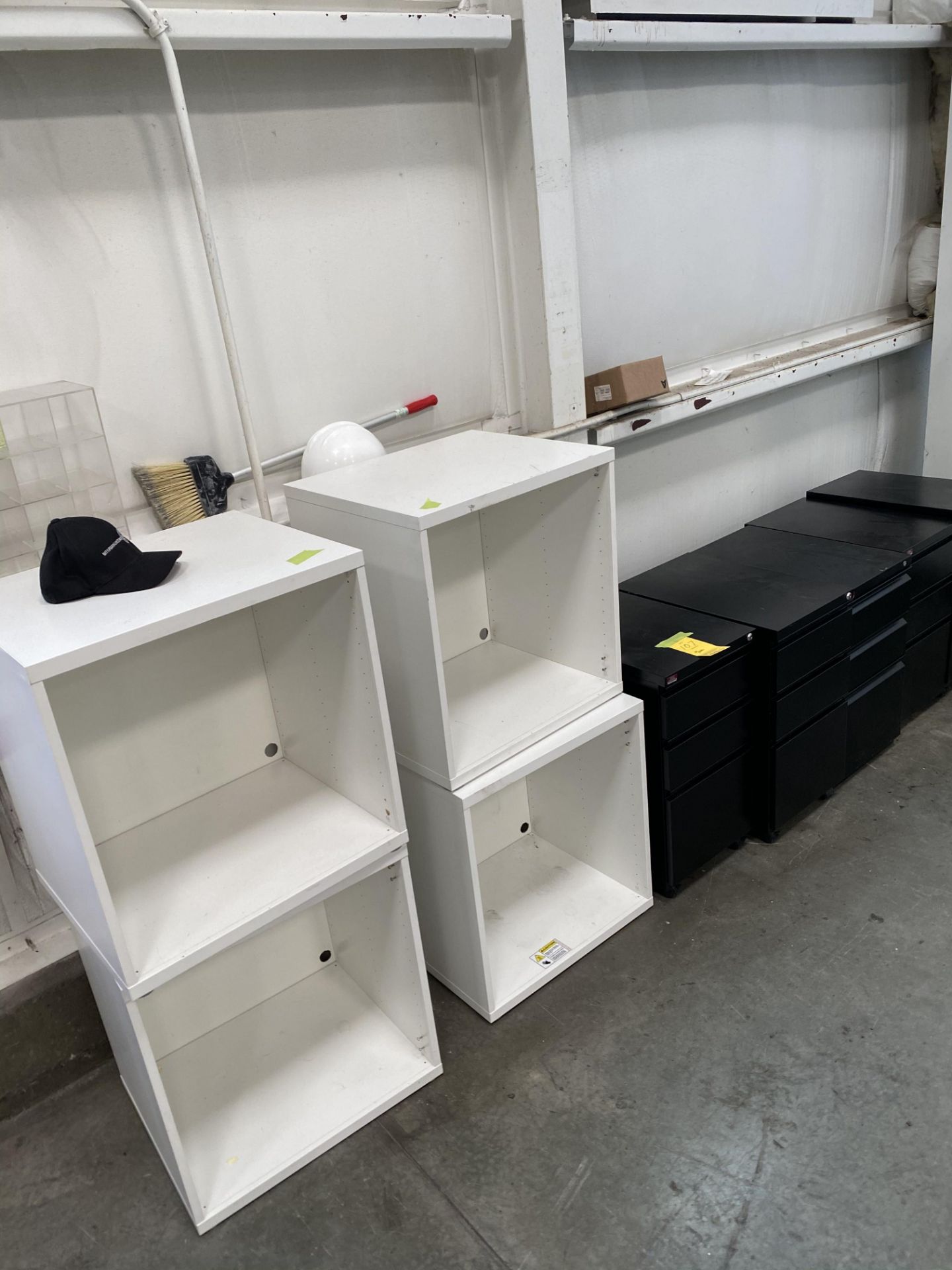 (5) Rolling File Cabinets w/ 4 shelves