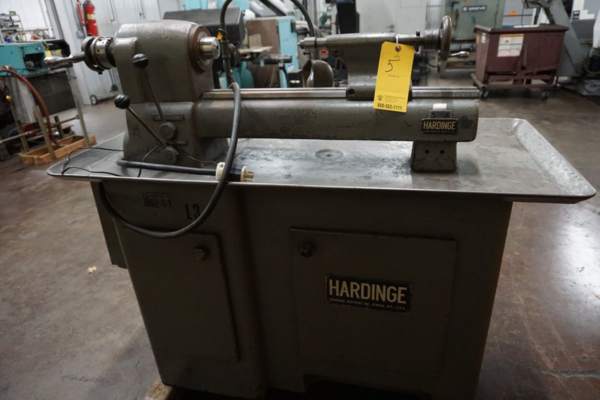 HARDINGE TOOLROOM LATHE - Image 2 of 3