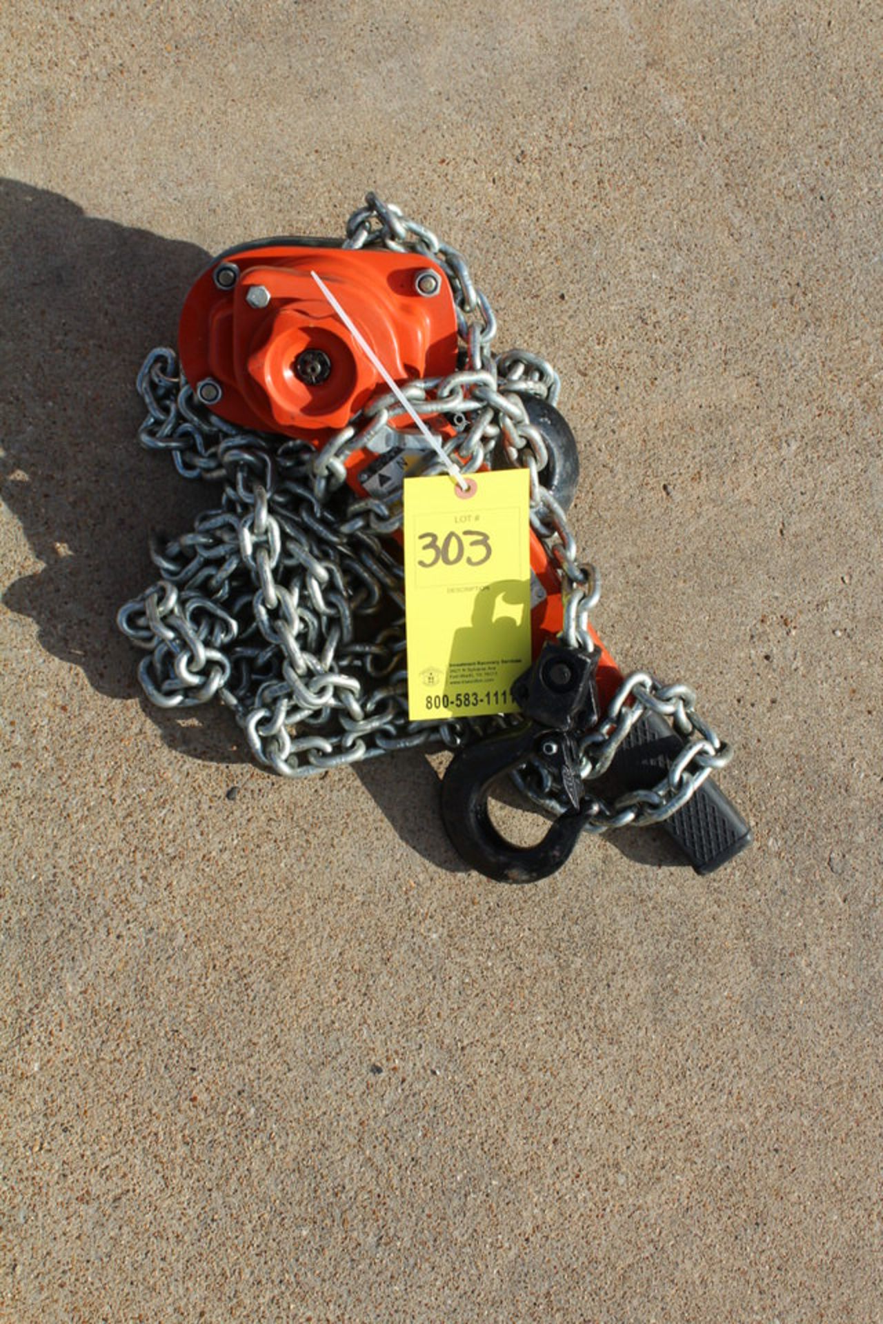 BUDGIT 1/ 1/2 TON CHAIN FALL HOIST