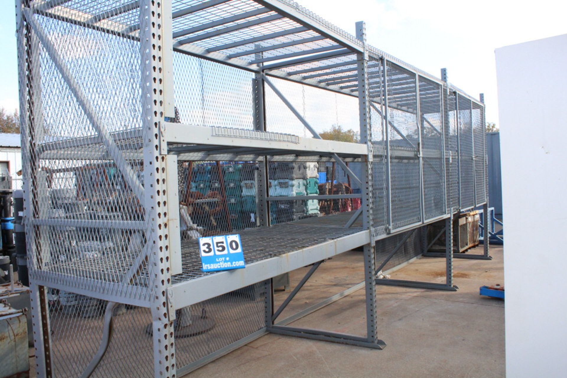 (3) SECTIONS PALLET RACKING, 12' X 4' UPRIGHTS, 9' CROSSBEAMS - Image 2 of 2