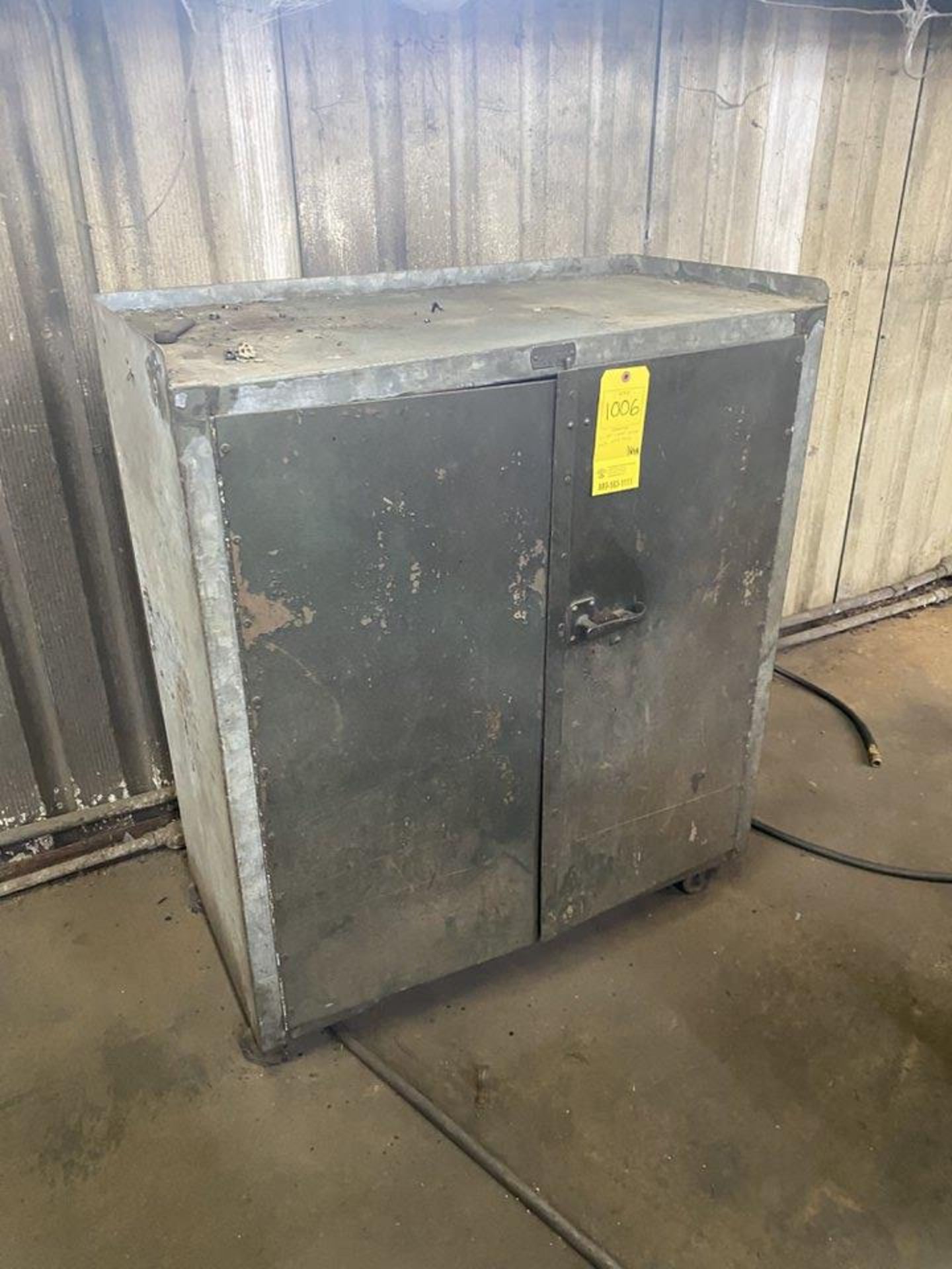 2 Door Metal Cabinet with Contents (miscellaneous tooling)