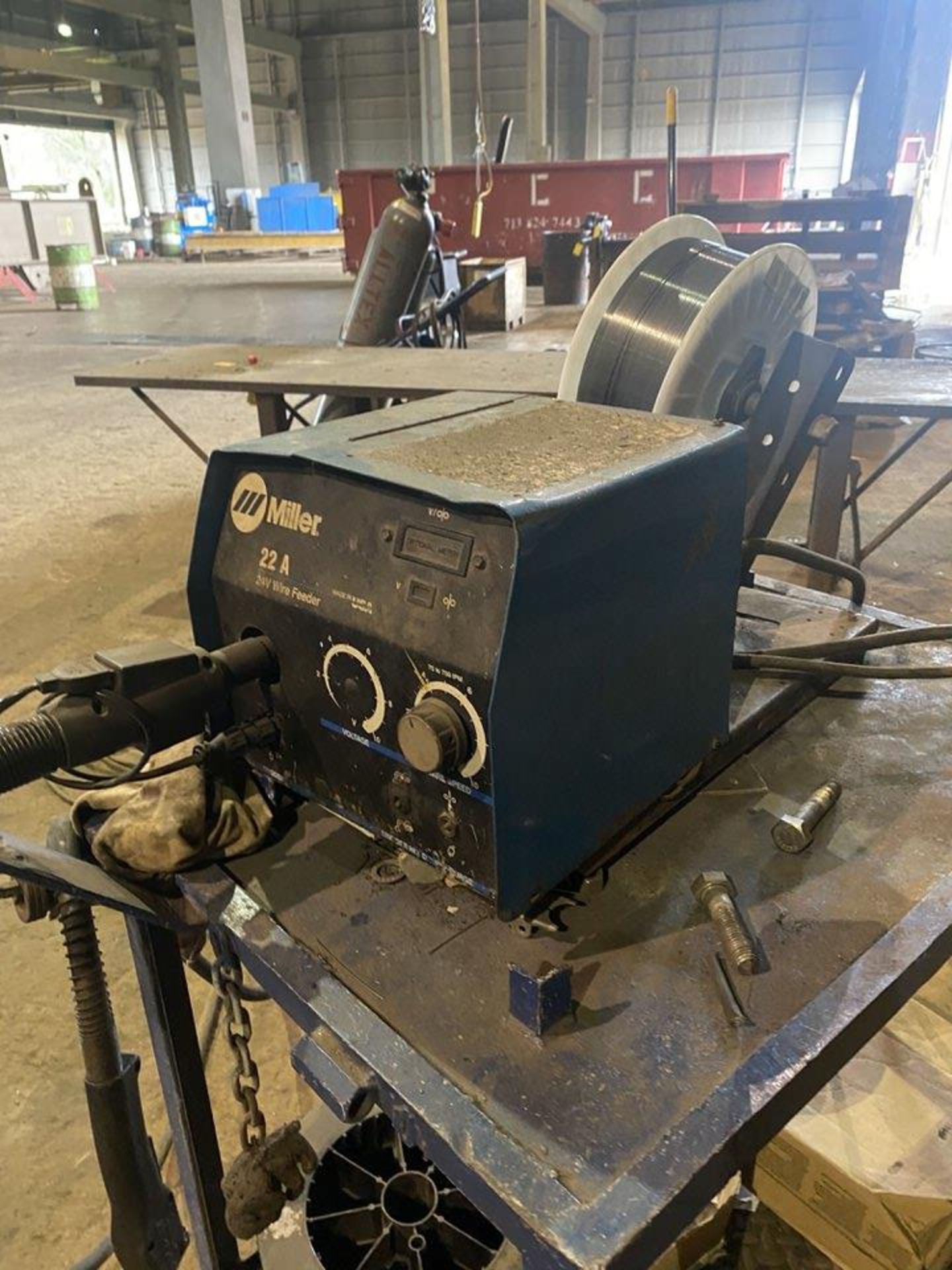 Miller CP-300 Welding Power Source with Wire Feeder - Image 3 of 4