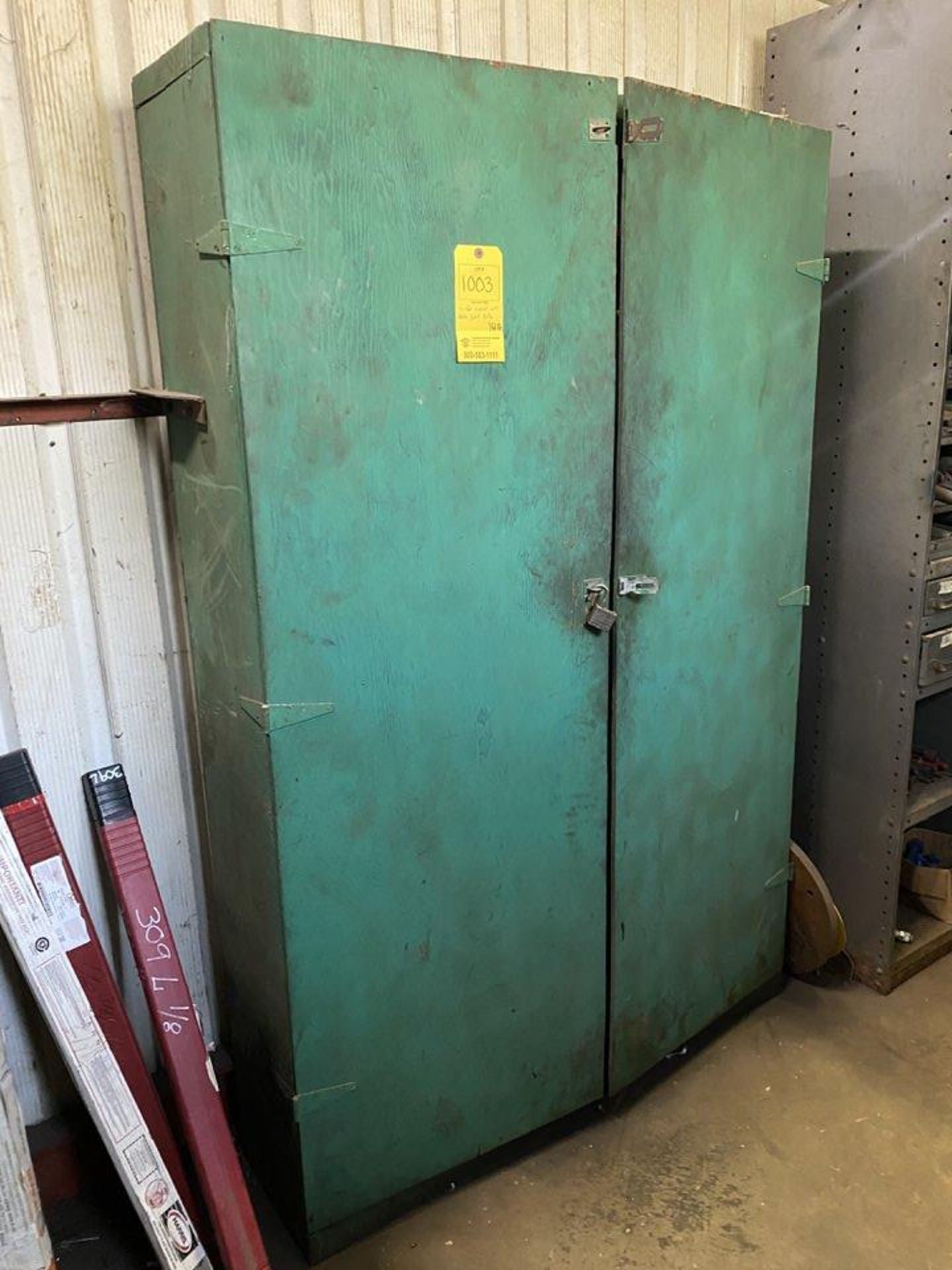 2 Door Cabinet with Contents (tooling, drill bits, etc.)