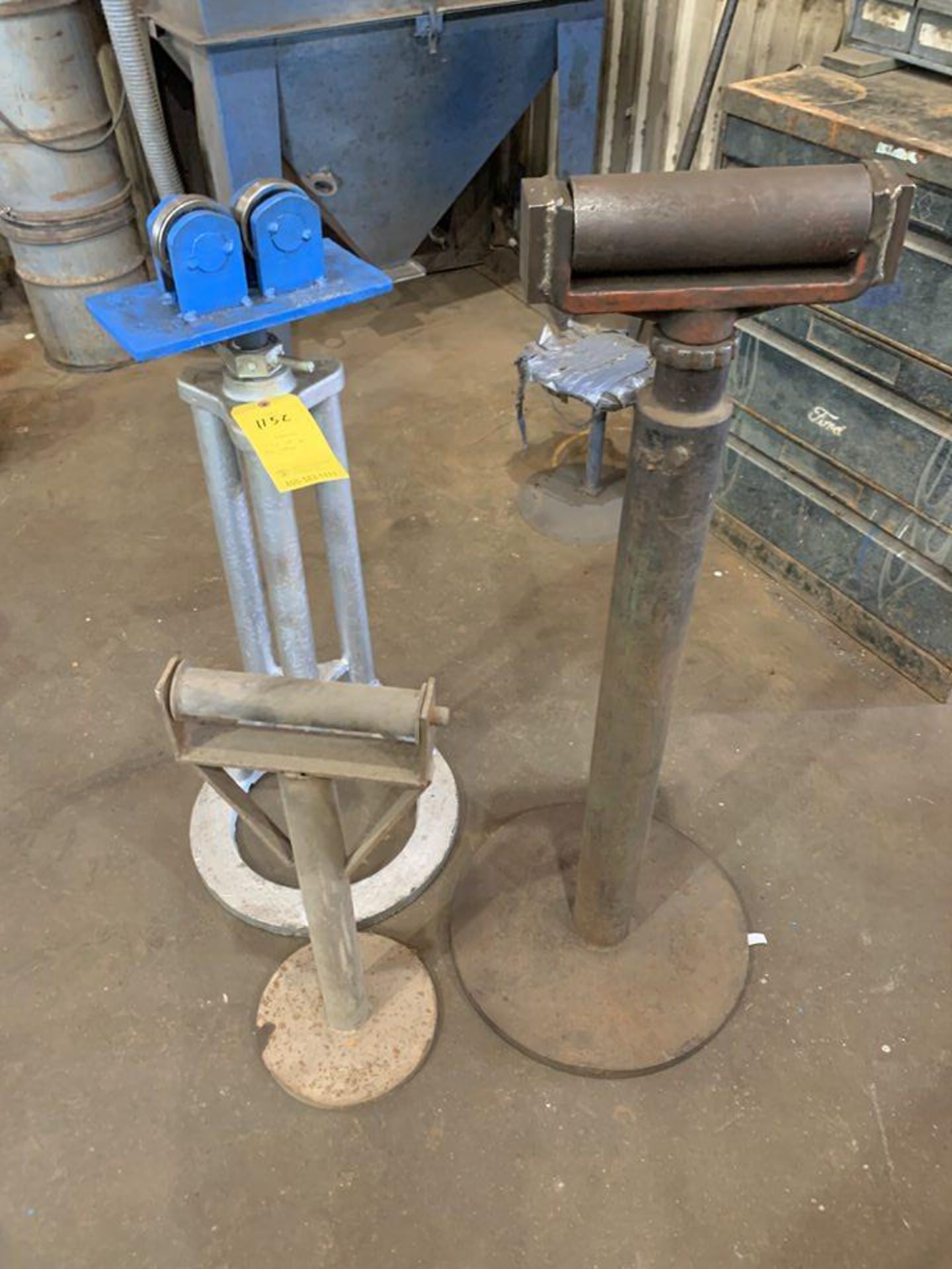 Lot of 3: (1) Pipe Roller, (2) Roller Stands