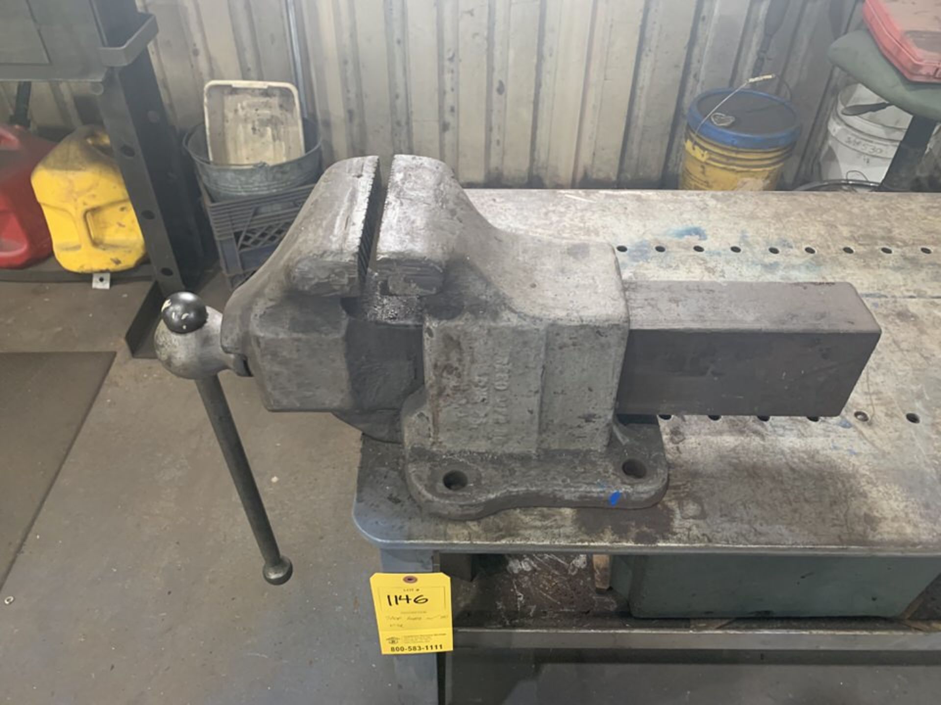 Heavy Duty Shop Table with Vise - Image 2 of 3