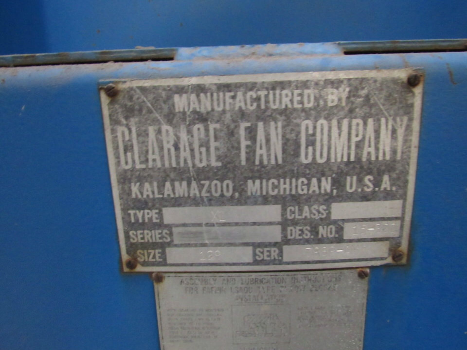 Clarage Exhaust Fan - Image 4 of 4